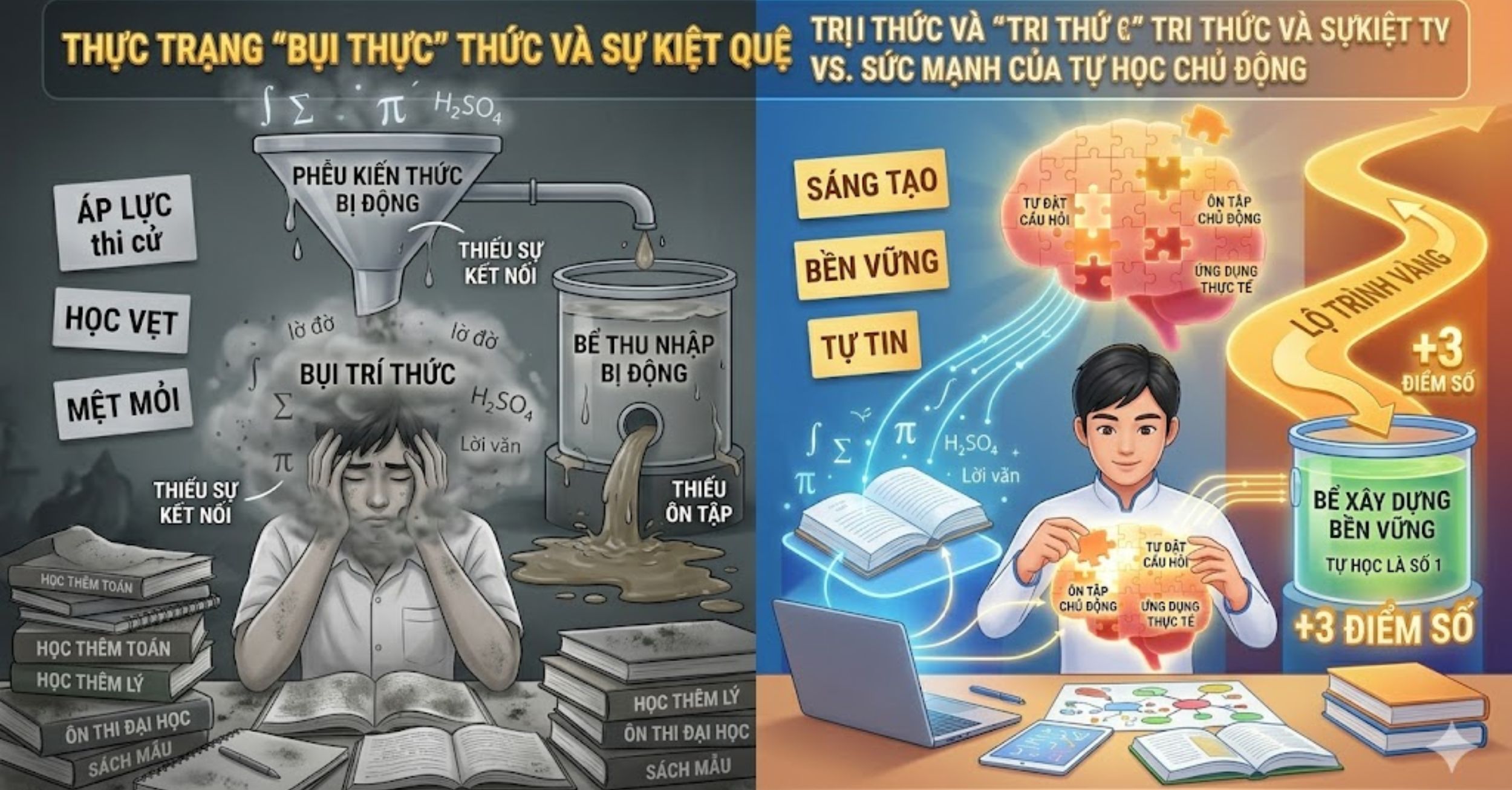 Thực Trạng "Bội Thực" Tri Thức Và Sự Kiệt Quệ