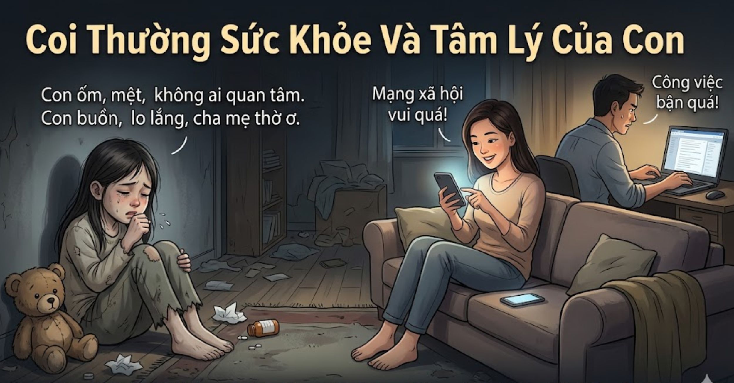 Coi Thường Sức Khỏe Và Tâm Lý Của Con