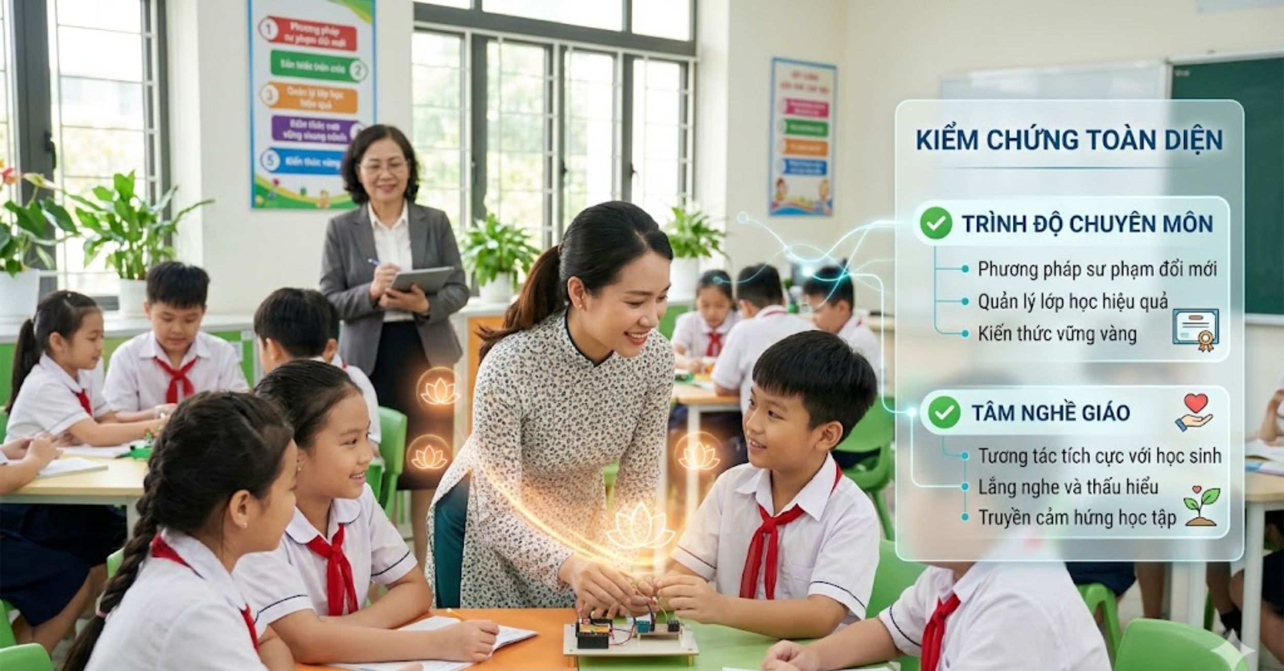 Kiểm chứng trình độ chuyên môn và "tâm" của giáo viên