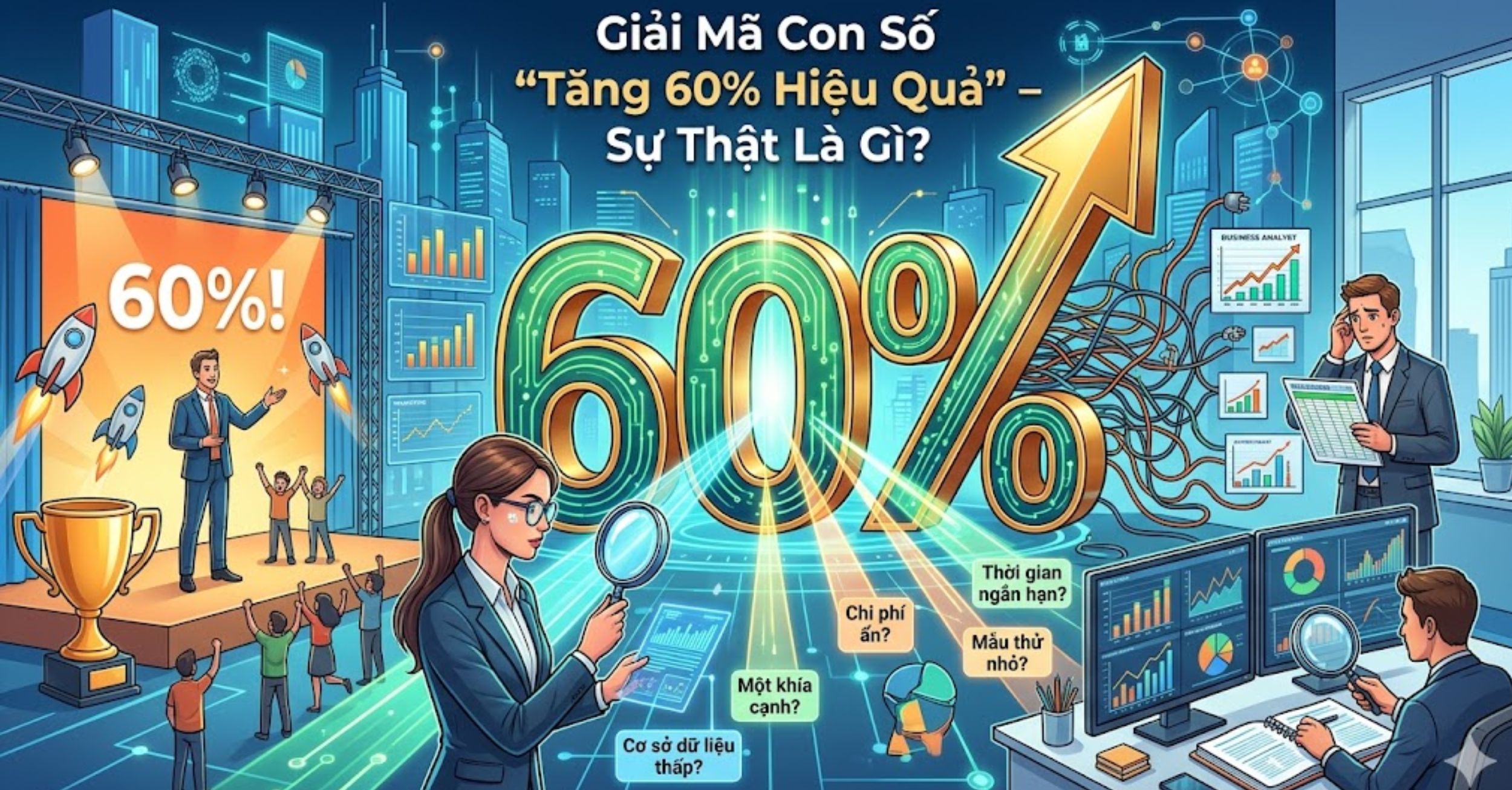 Giải Mã Con Số "Tăng 60% Hiệu Quả" – Sự Thật Là Gì?