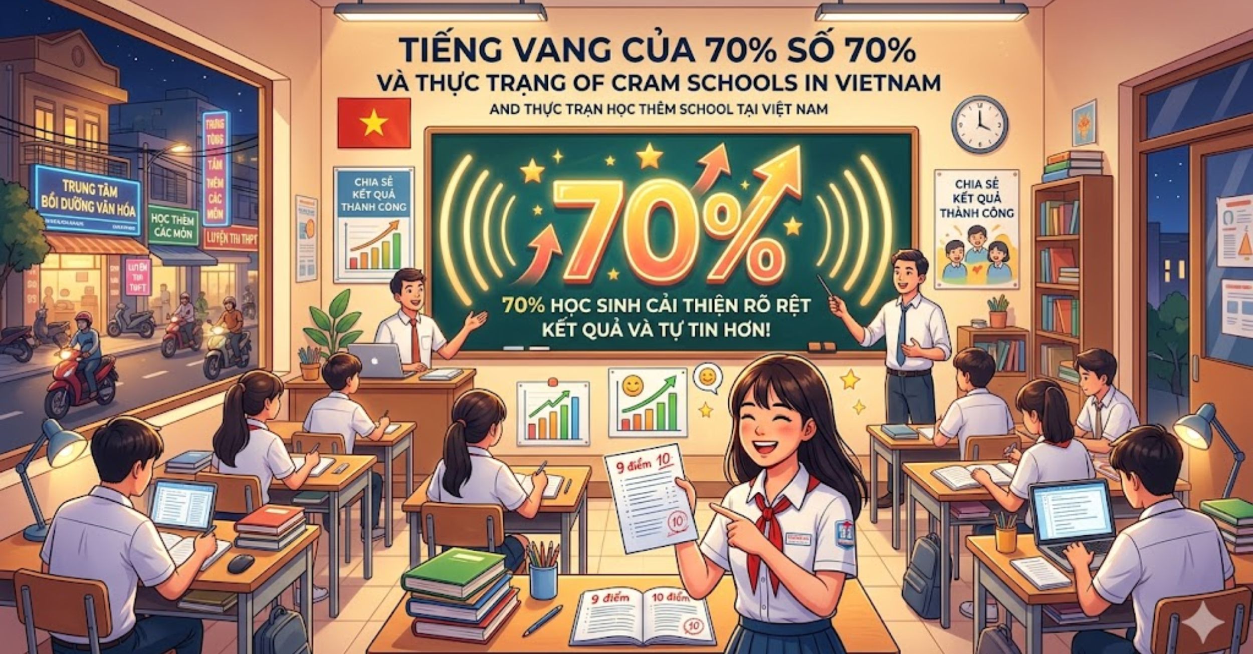 Tiếng Vang Của Con Số 70% Và Thực Trạng Học Thêm Tại Việt Nam