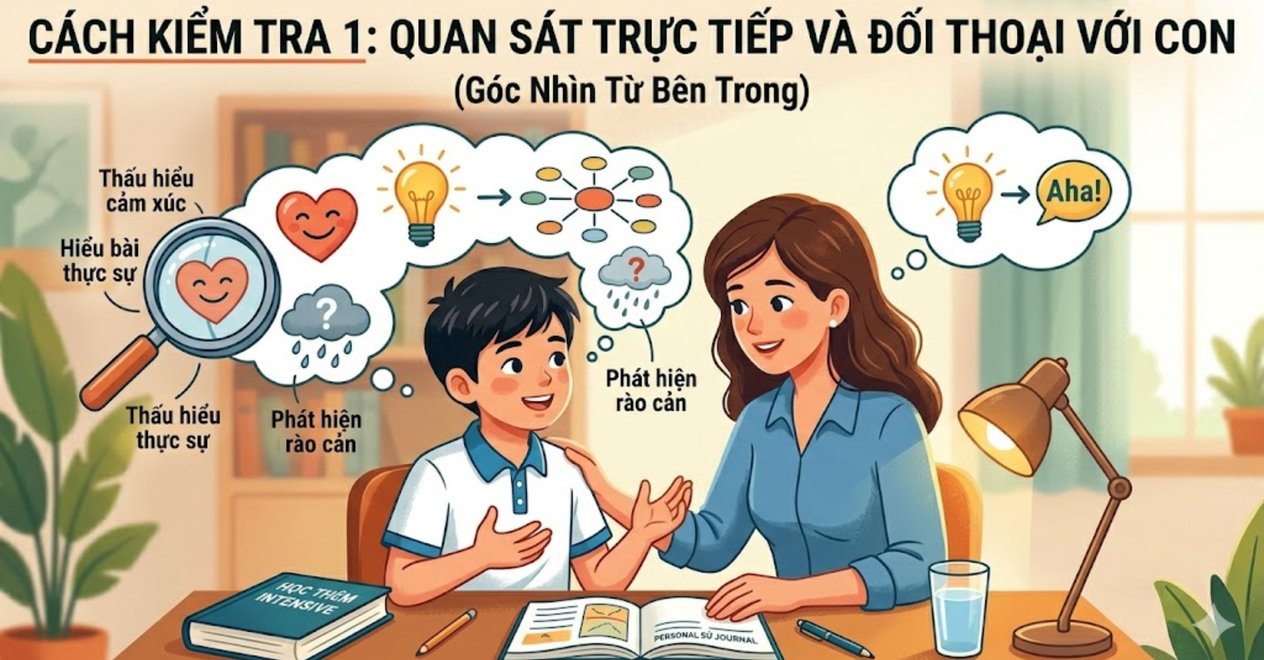 Cách Kiểm Tra 1: Quan Sát Trực Tiếp Và Đối Thoại Với Con (Góc Nhìn Từ Bên Trong)