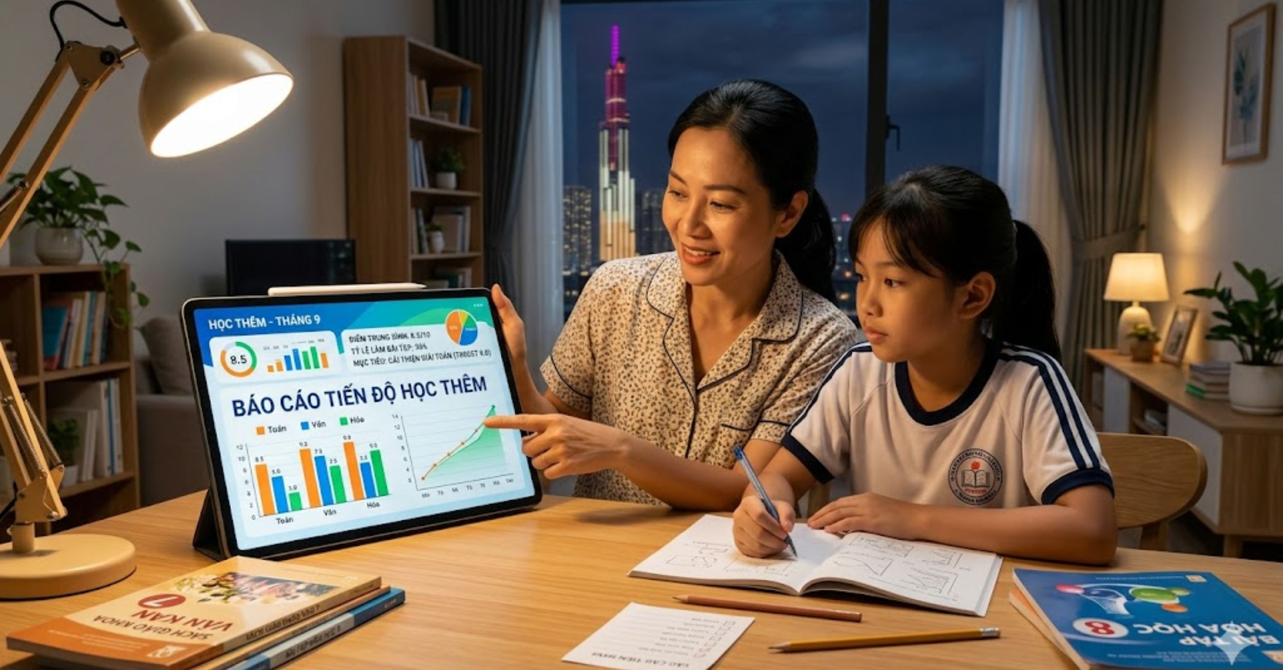 Tầm quan trọng của việc theo dõi tiến độ khi con đi học thêm 