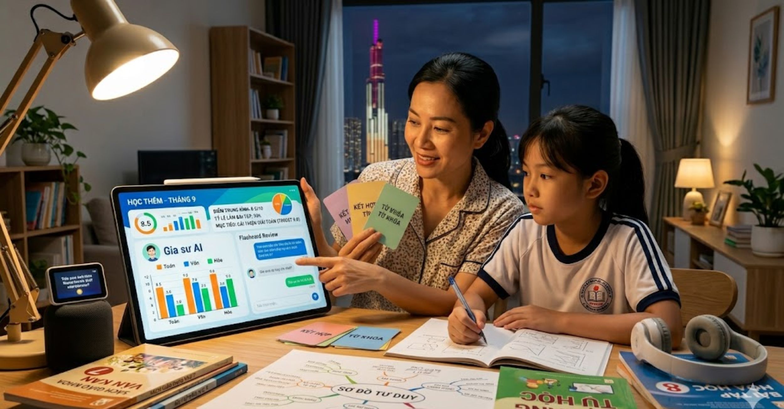 Kết hợp các phương pháp hỗ trợ học tập tại nhà