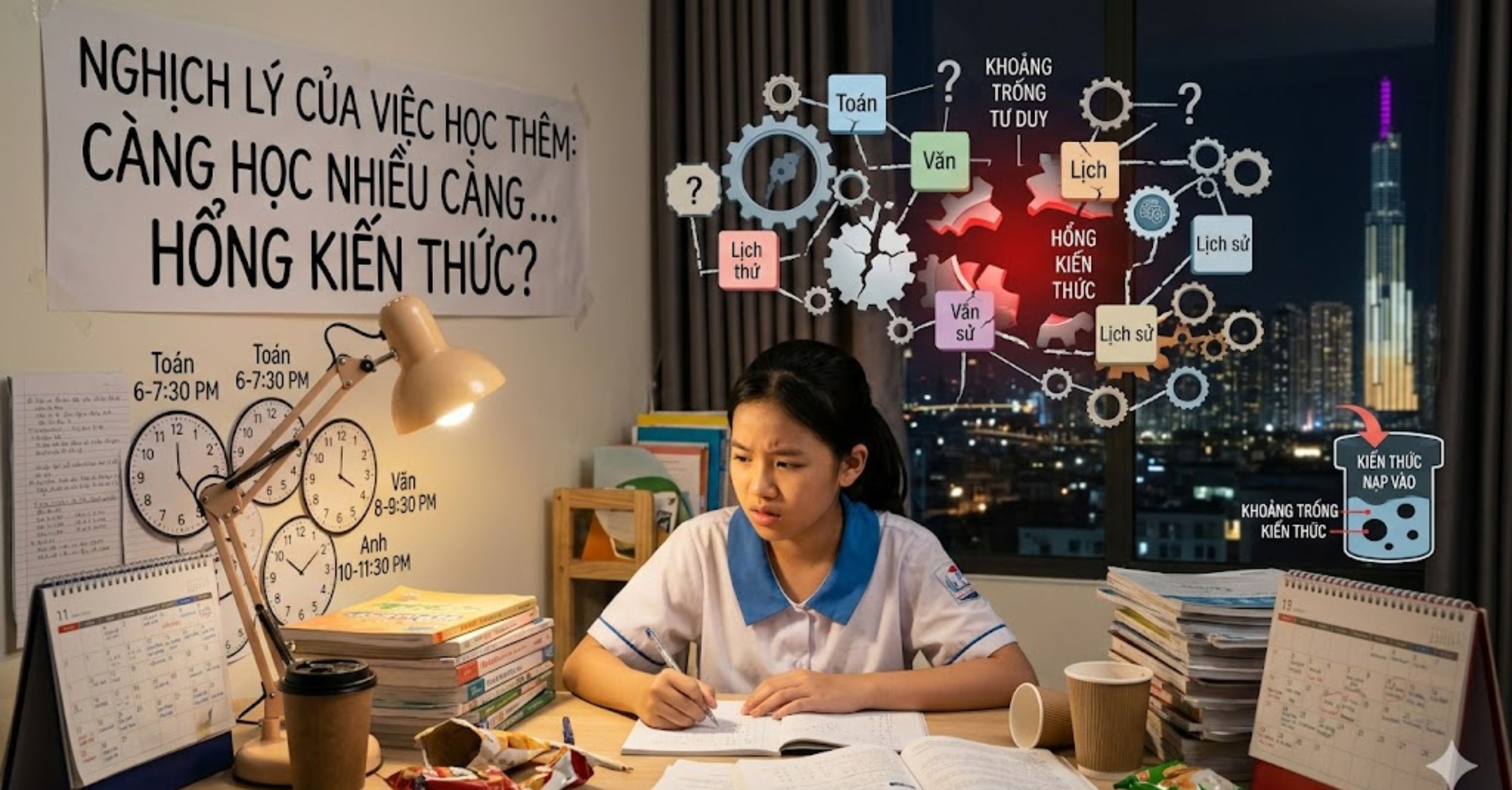 Nghịch lý của việc học thêm: Càng học nhiều càng... hổng kiến thức?