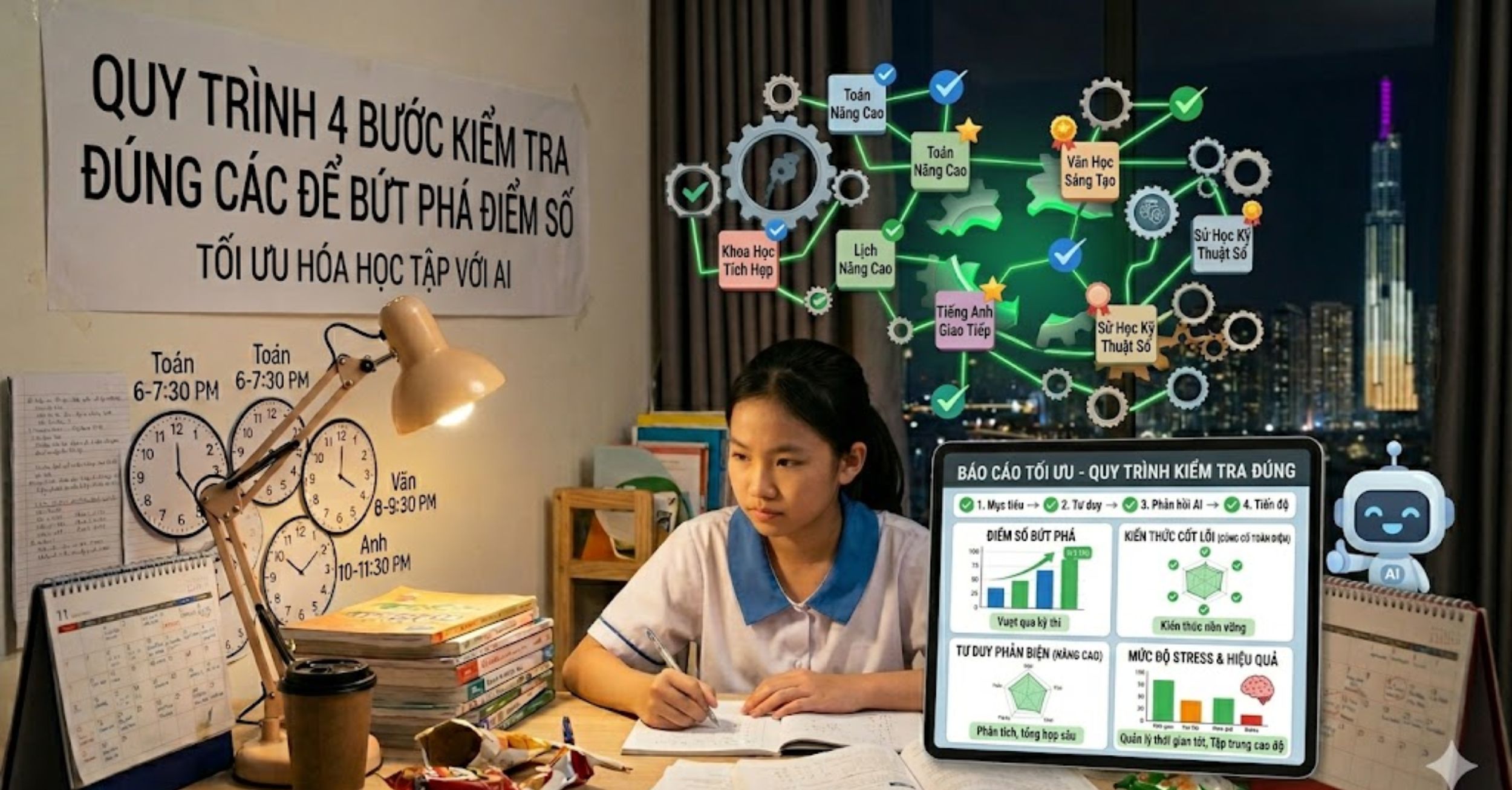 Quy trình 4 bước kiểm tra đúng cách để bứt phá điểm số