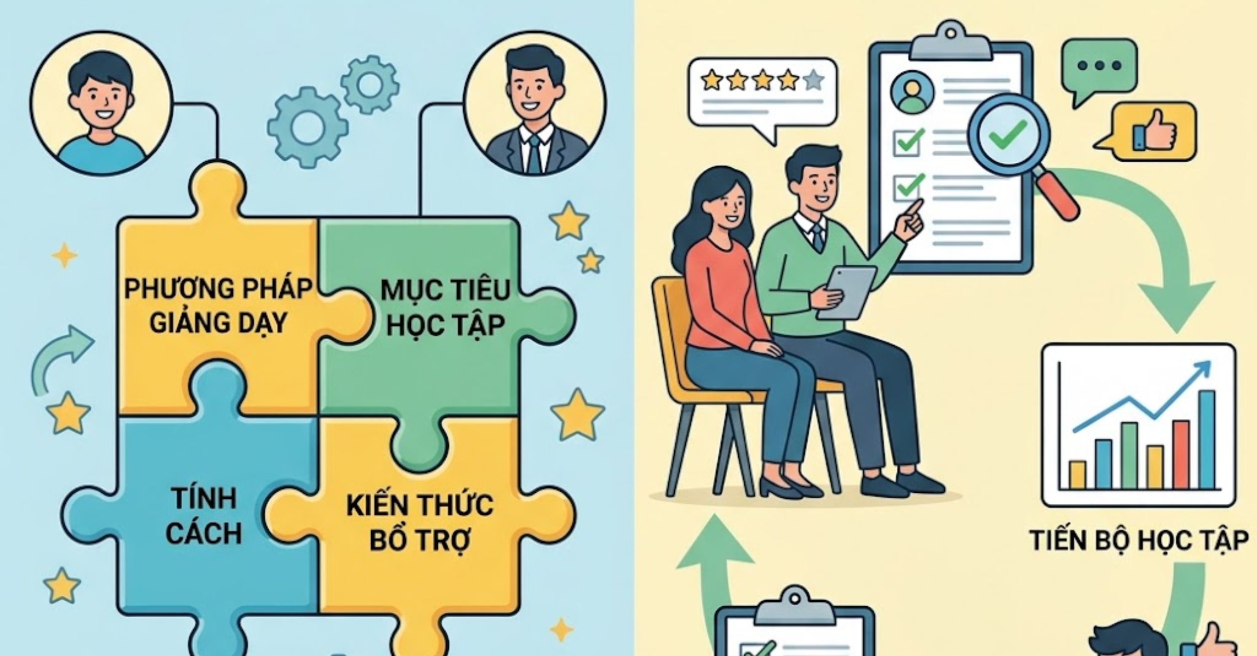 Tiêu chí 5: Sự tương thích và phản hồi từ giáo viên dạy thêm