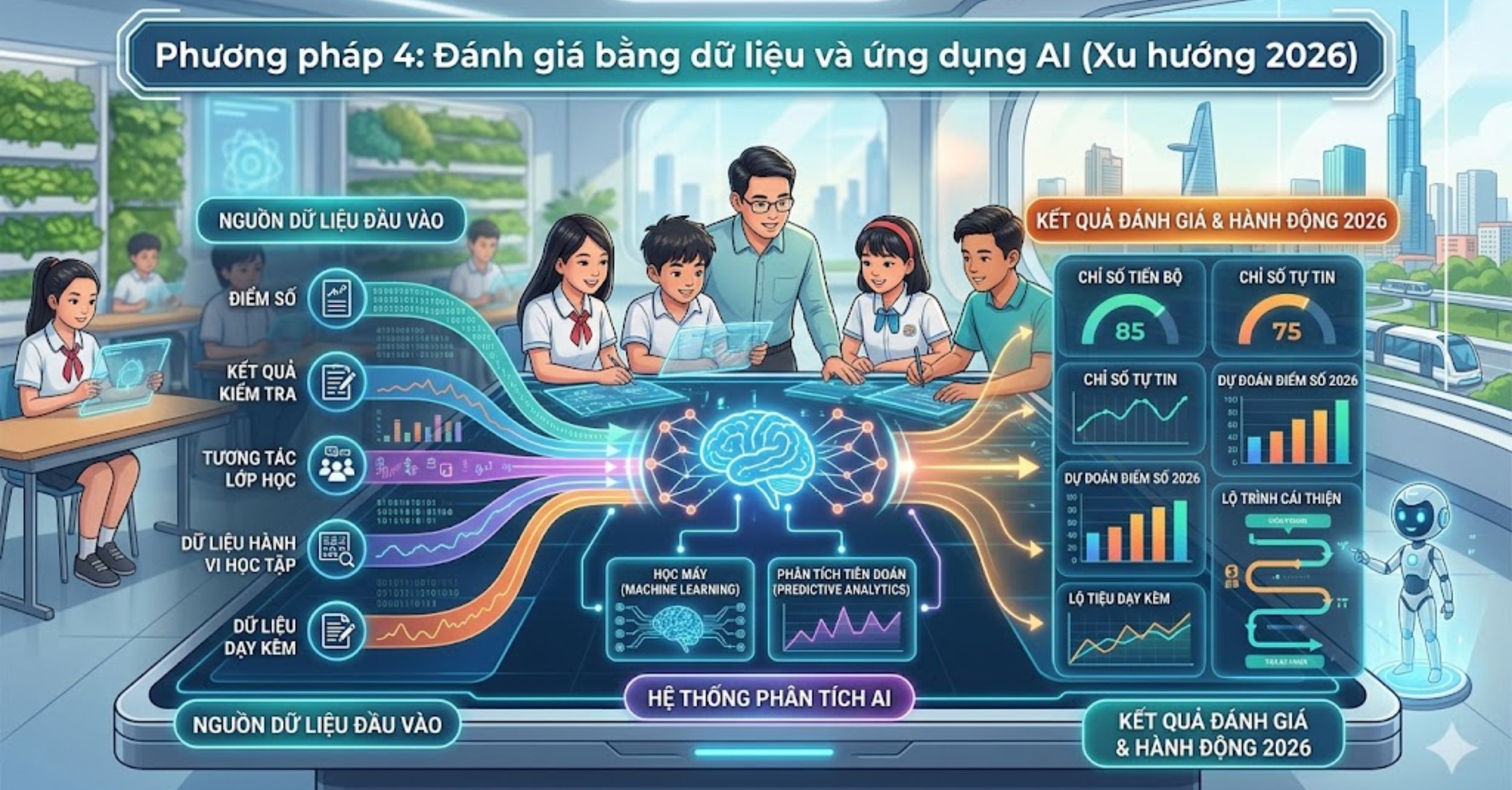 Phương pháp 4: Đánh giá bằng dữ liệu và ứng dụng AI (Xu hướng 2026)