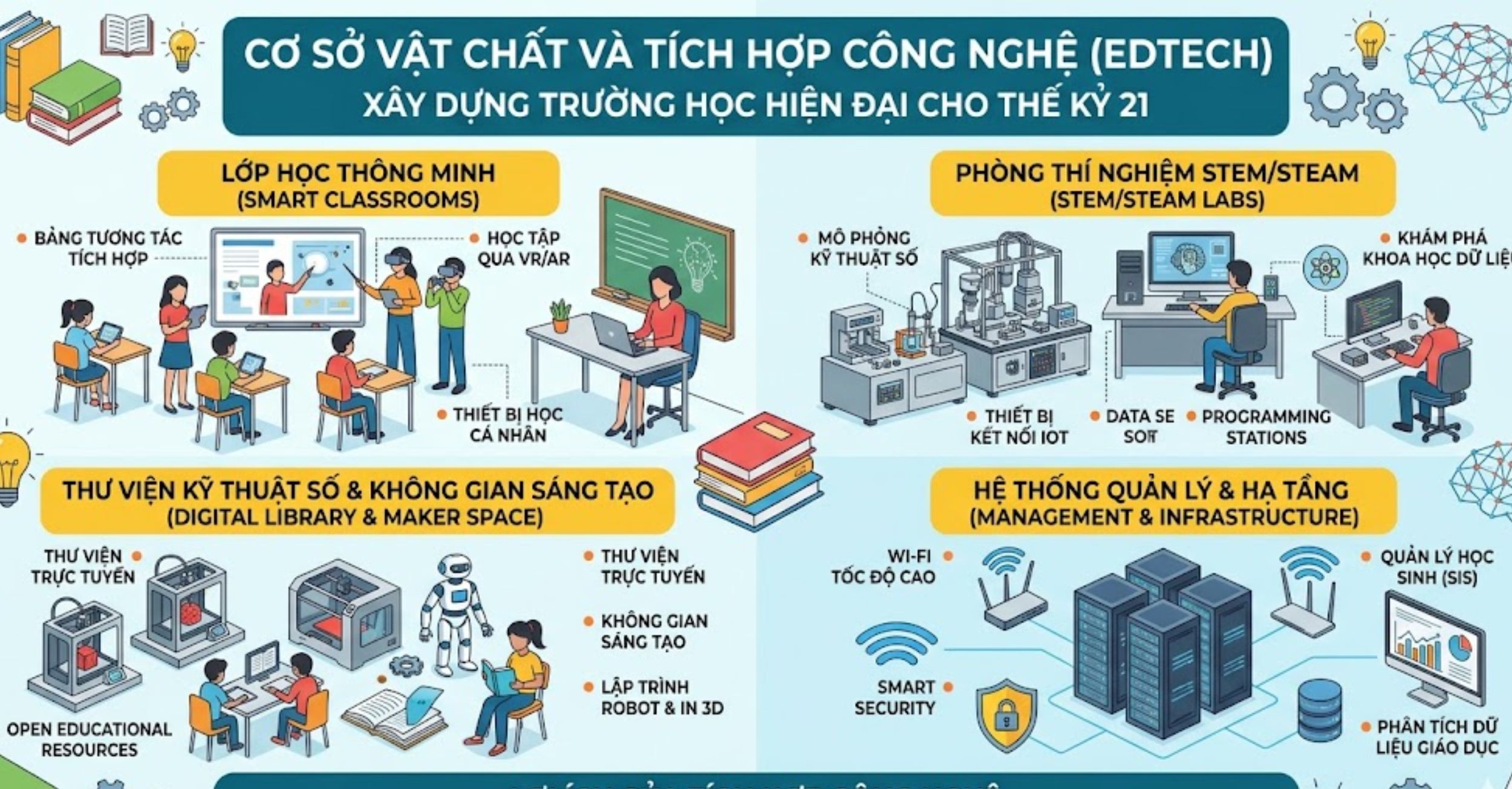 Cơ sở vật chất và tích hợp công nghệ (EdTech)