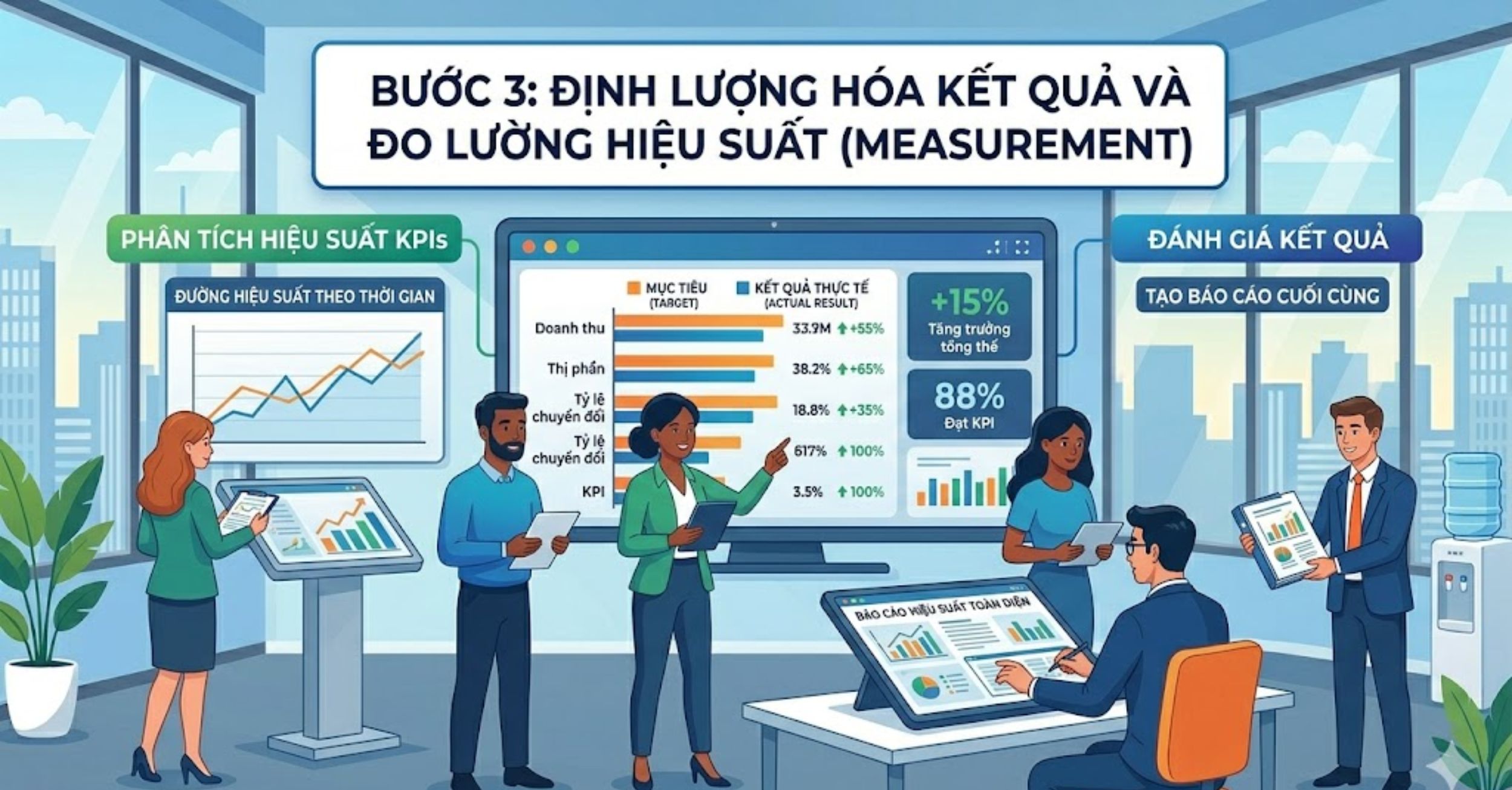 Bước 3: Định Lượng Hóa Kết Quả Và Đo Lường Hiệu Suất (Measurement)