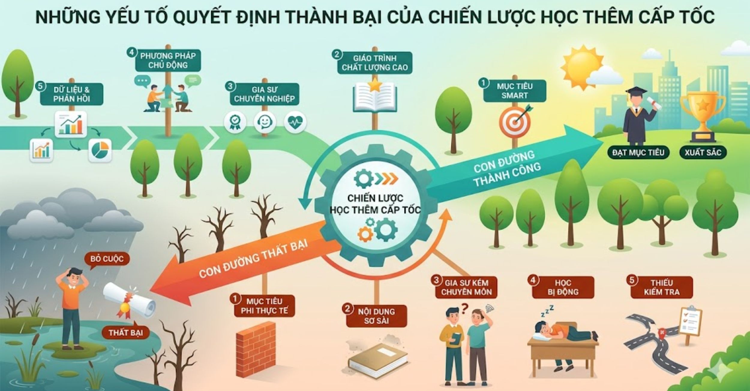 Những Yếu Tố Quyết Định Thành Bại Của Chiến Lược Học Thêm Cấp Tốc