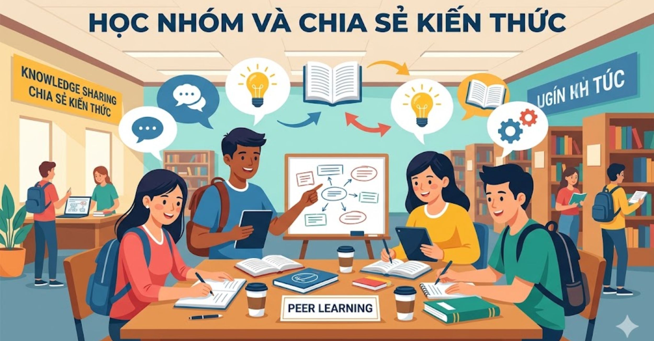 Học nhóm và chia sẻ kiến thức (Peer Learning)