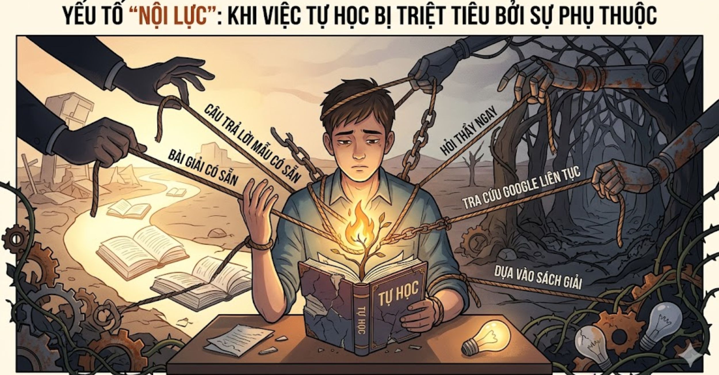Yếu tố "Nội lực": Khi việc tự học bị triệt tiêu bởi sự phụ thuộc