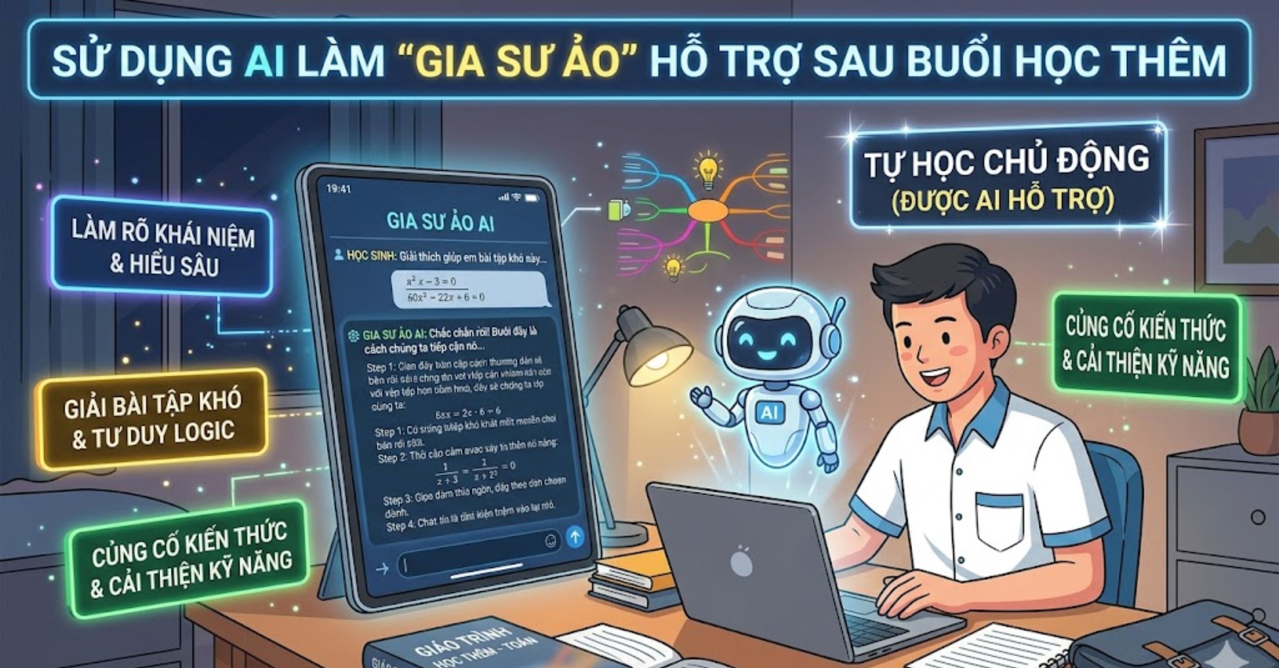 Sử dụng AI làm "Gia sư ảo" hỗ trợ sau buổi học thêm