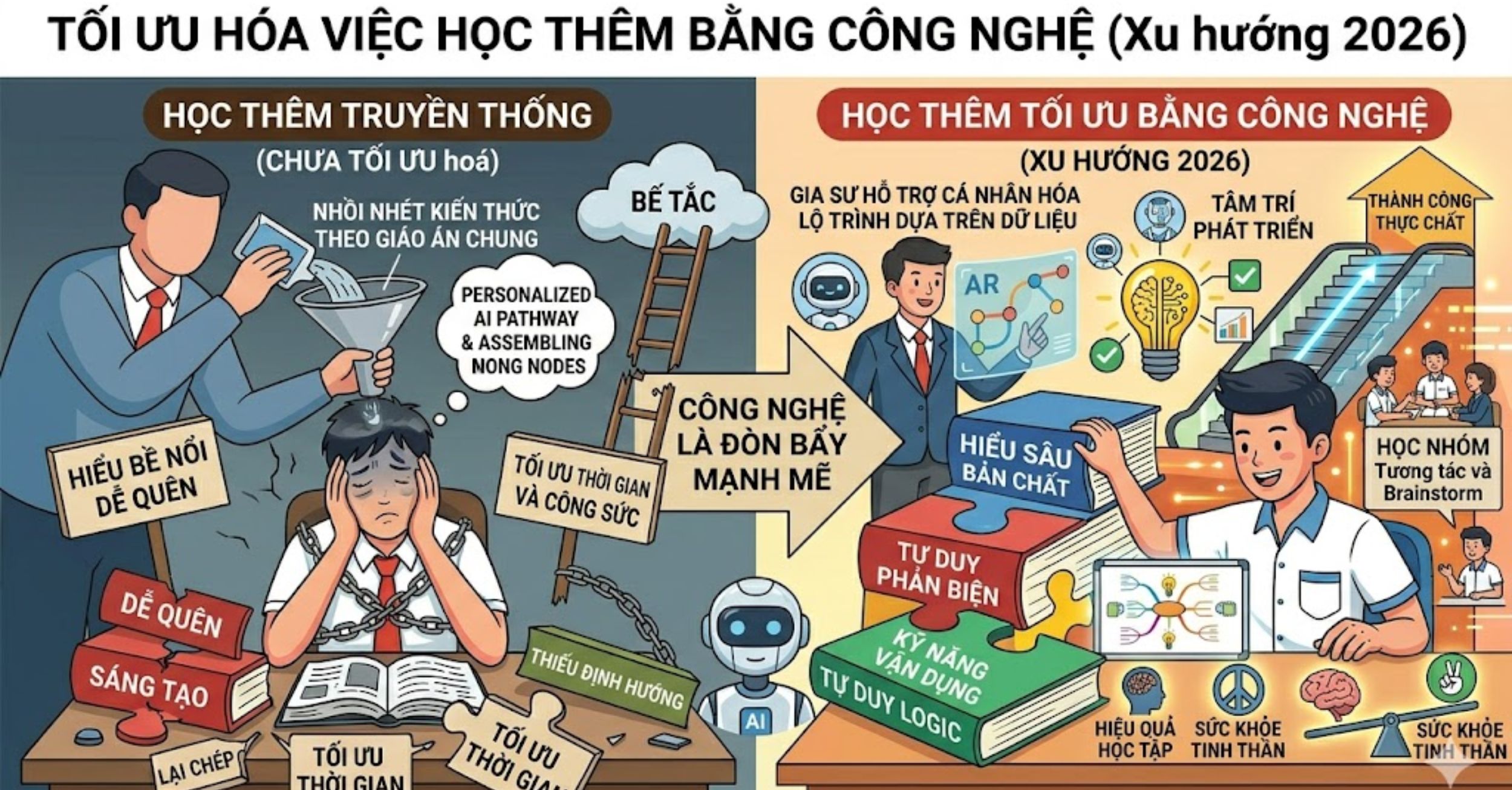 Tối ưu hóa việc học thêm bằng công nghệ (Xu hướng 2026)