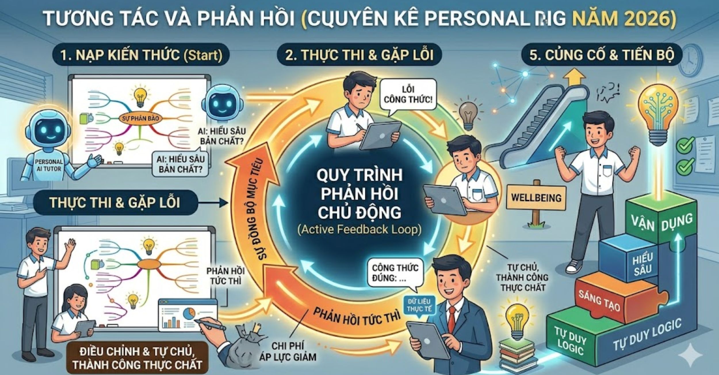 Nguyên tắc "Tương tác và Phản hồi" (Active Feedback Loop)