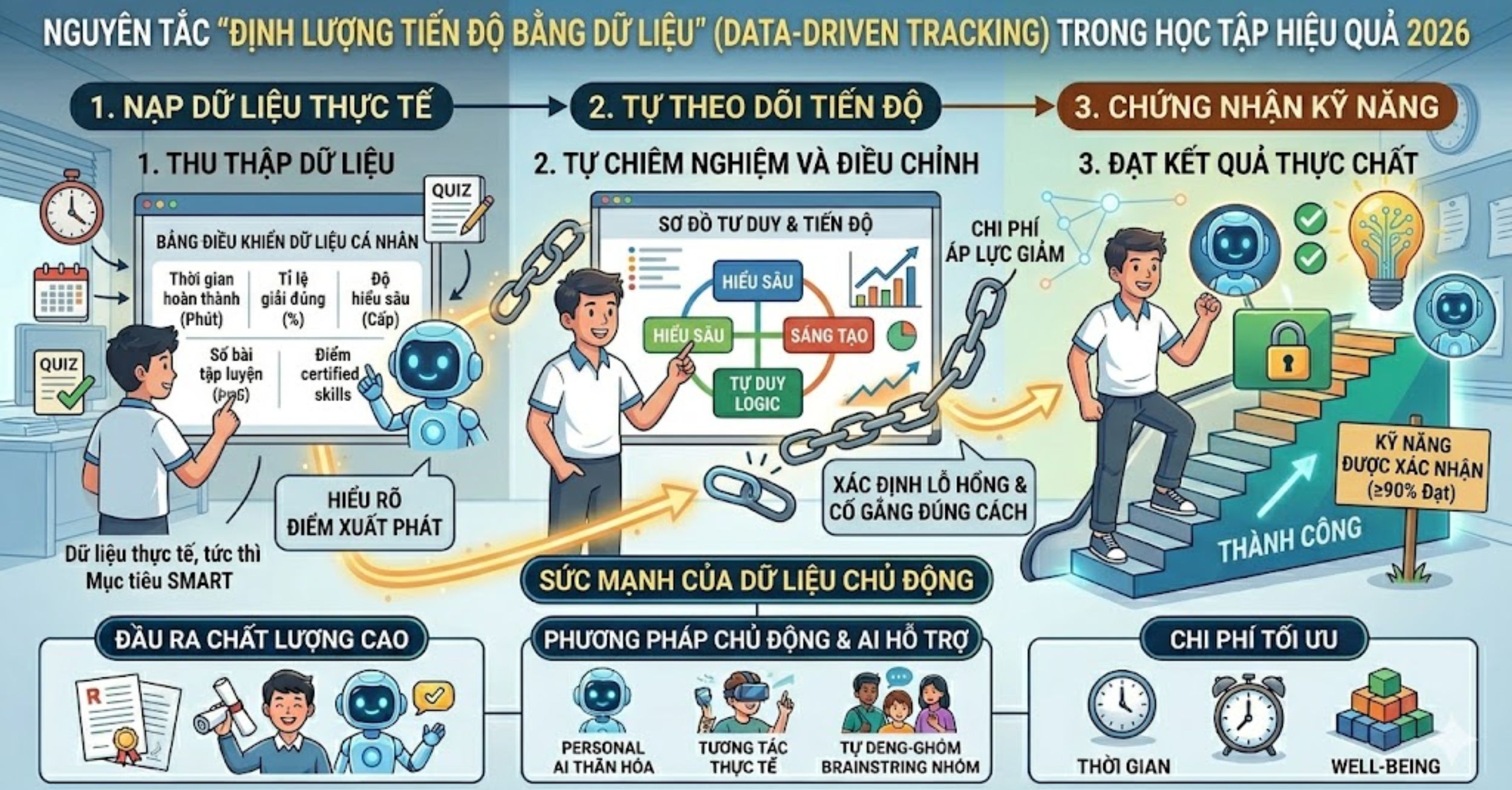 Nguyên tắc "Định lượng Tiến độ bằng Dữ liệu" (Data-Driven Tracking)