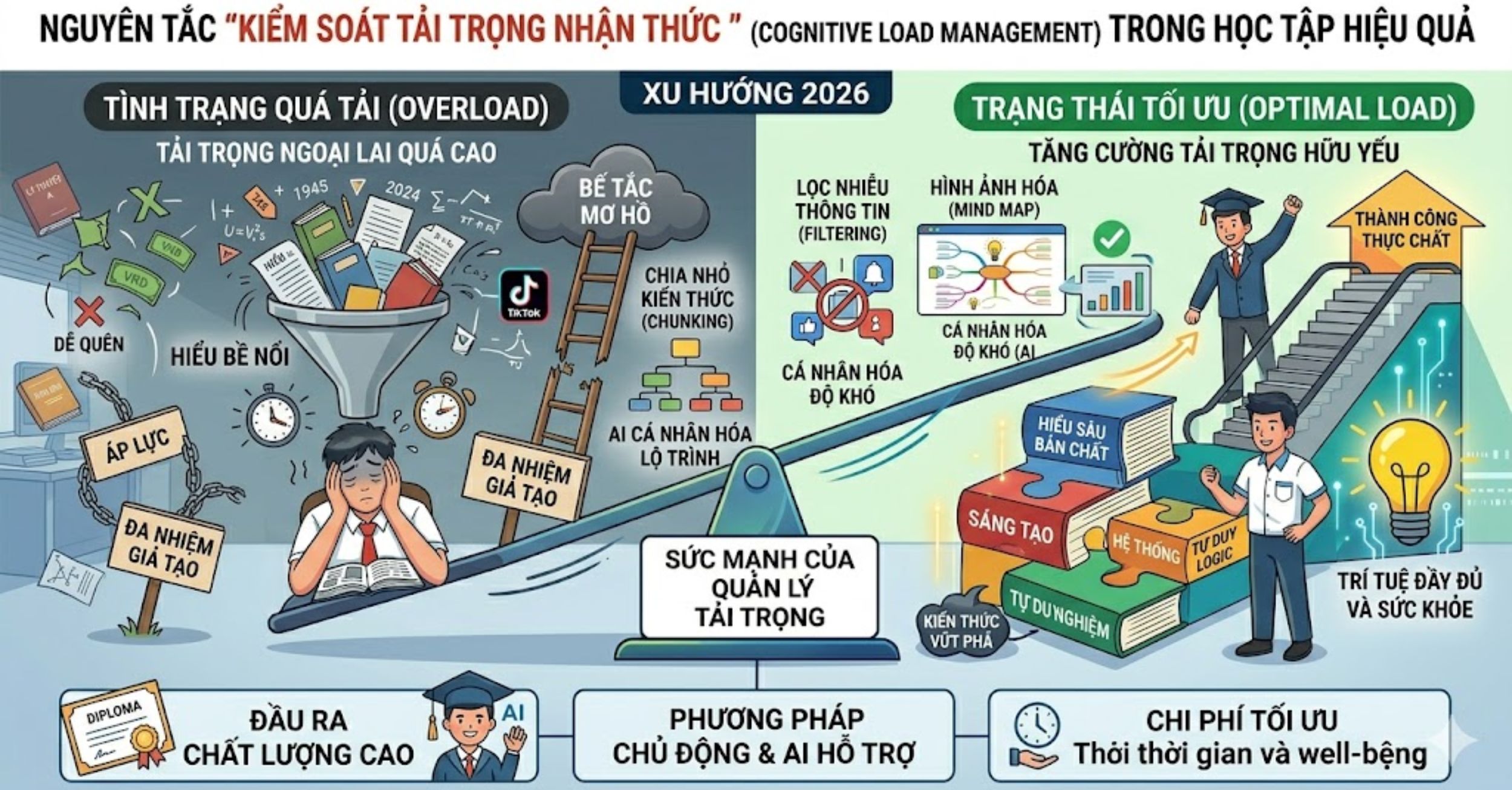 Nguyên tắc "Kiểm soát Tải trọng Nhận thức" (Cognitive Load Management)