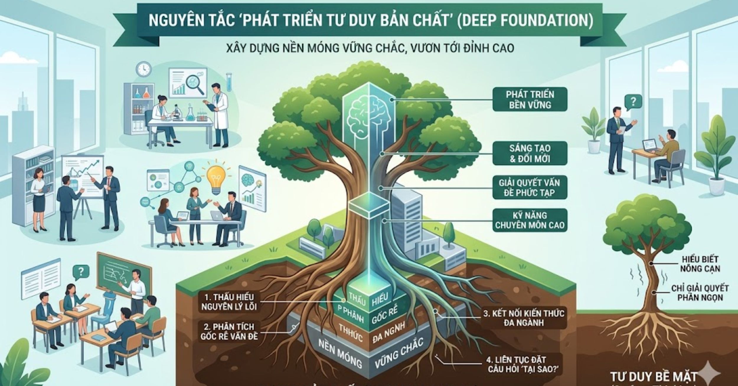 Nguyên tắc "Phát triển Tư duy Bản chất" (Deep Foundation)