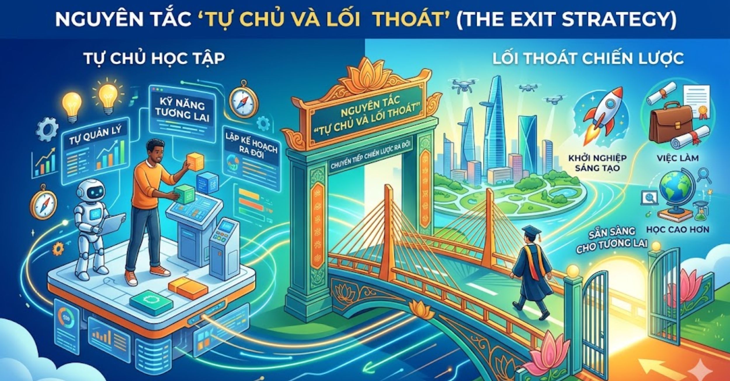 Nguyên tắc "Tự chủ và Lối thoát" (The Exit Strategy)