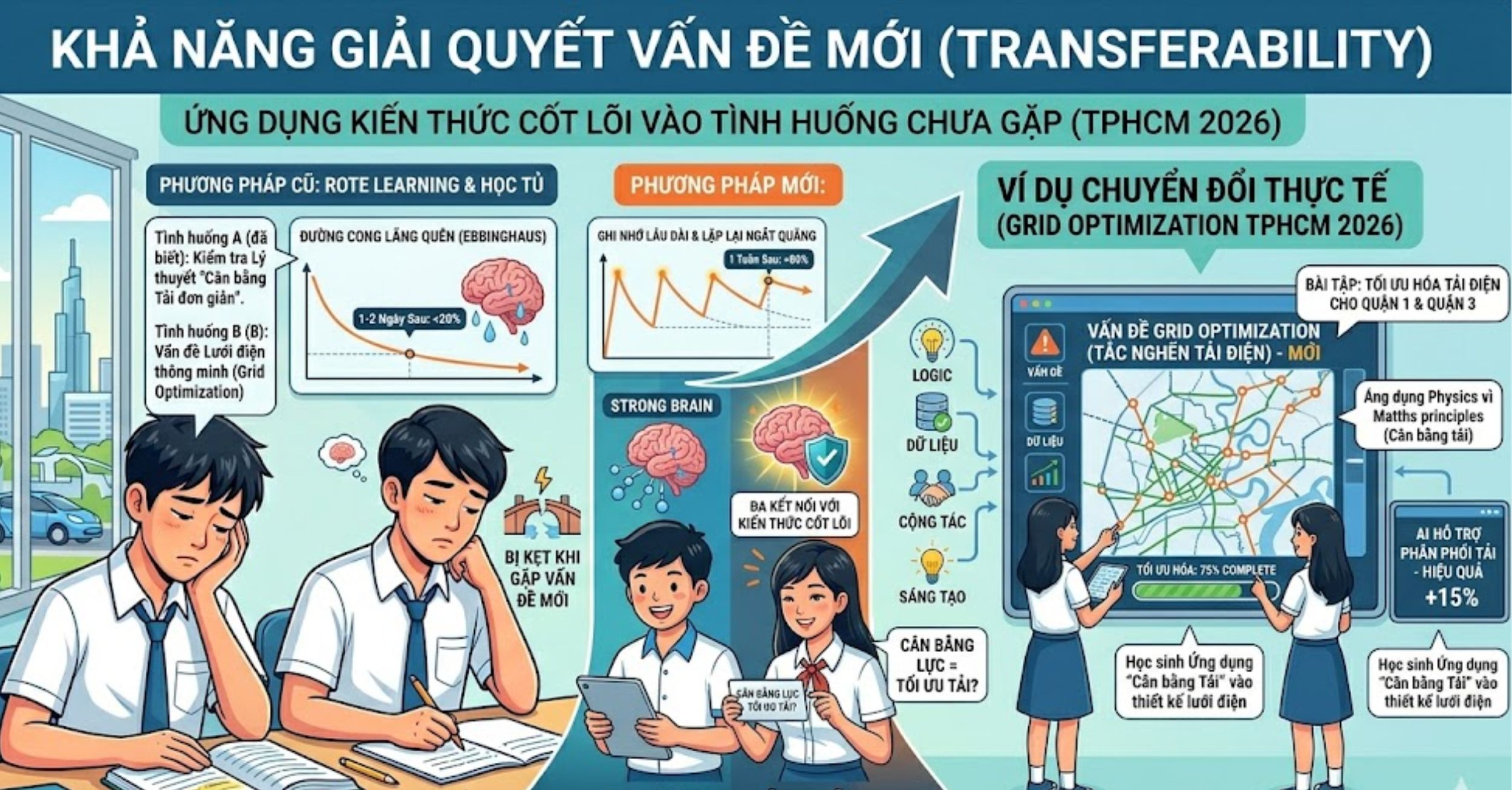 Khả năng giải quyết vấn đề mới (Transferability)