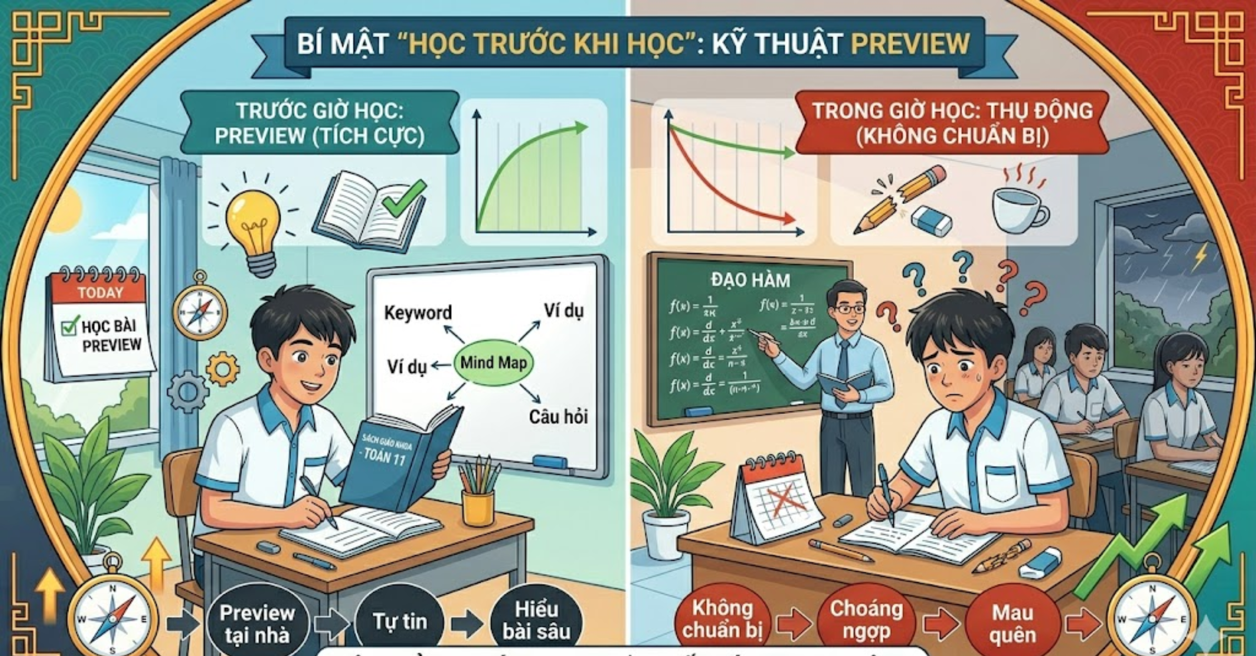 Bí mật "Học trước khi học": Kỹ thuật Preview