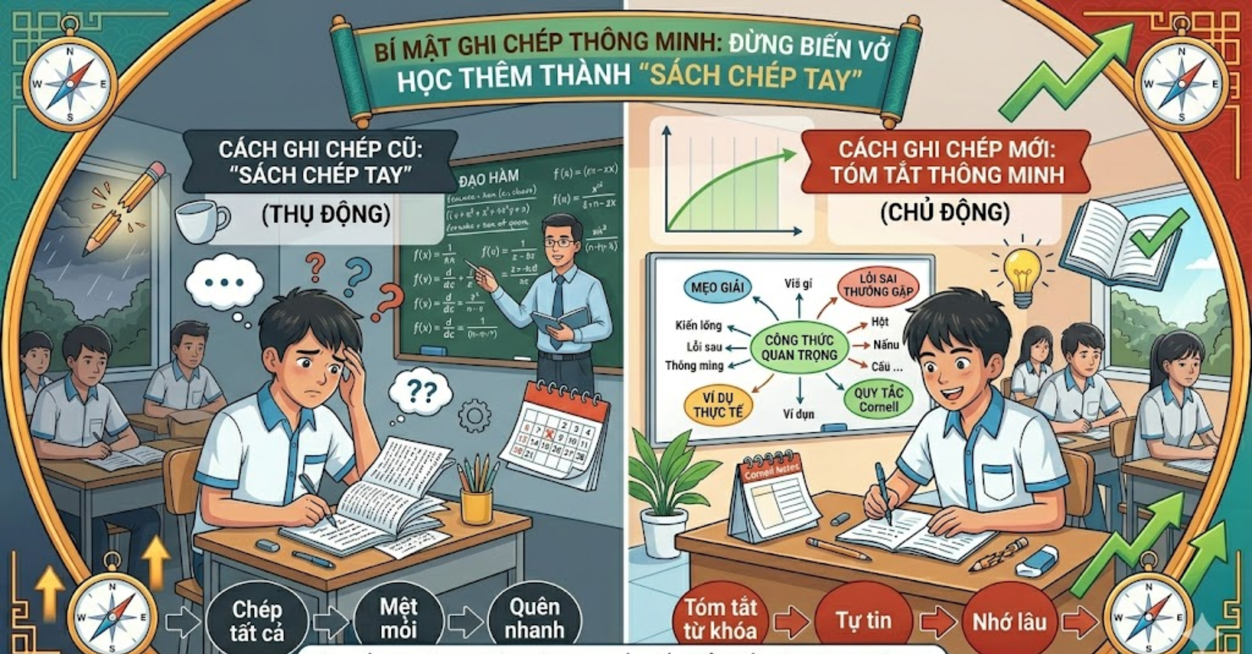 Đừng biến vở học thêm thành "Sách chép tay"Đừng biến vở học thêm thành "Sách chép tay"