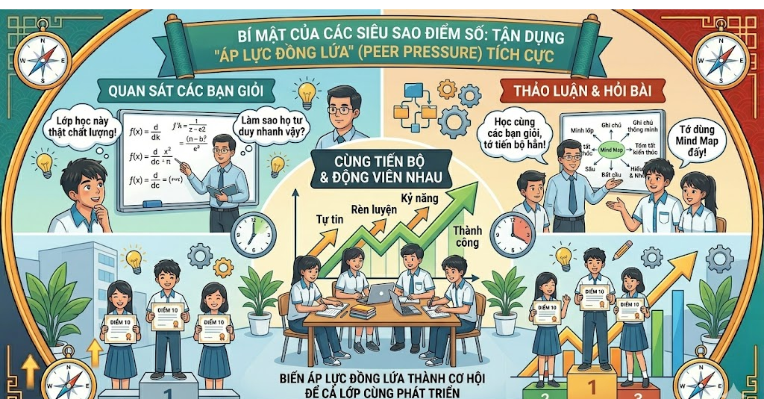 Tận dụng "Áp lực đồng lứa" (Peer Pressure) tích cực
