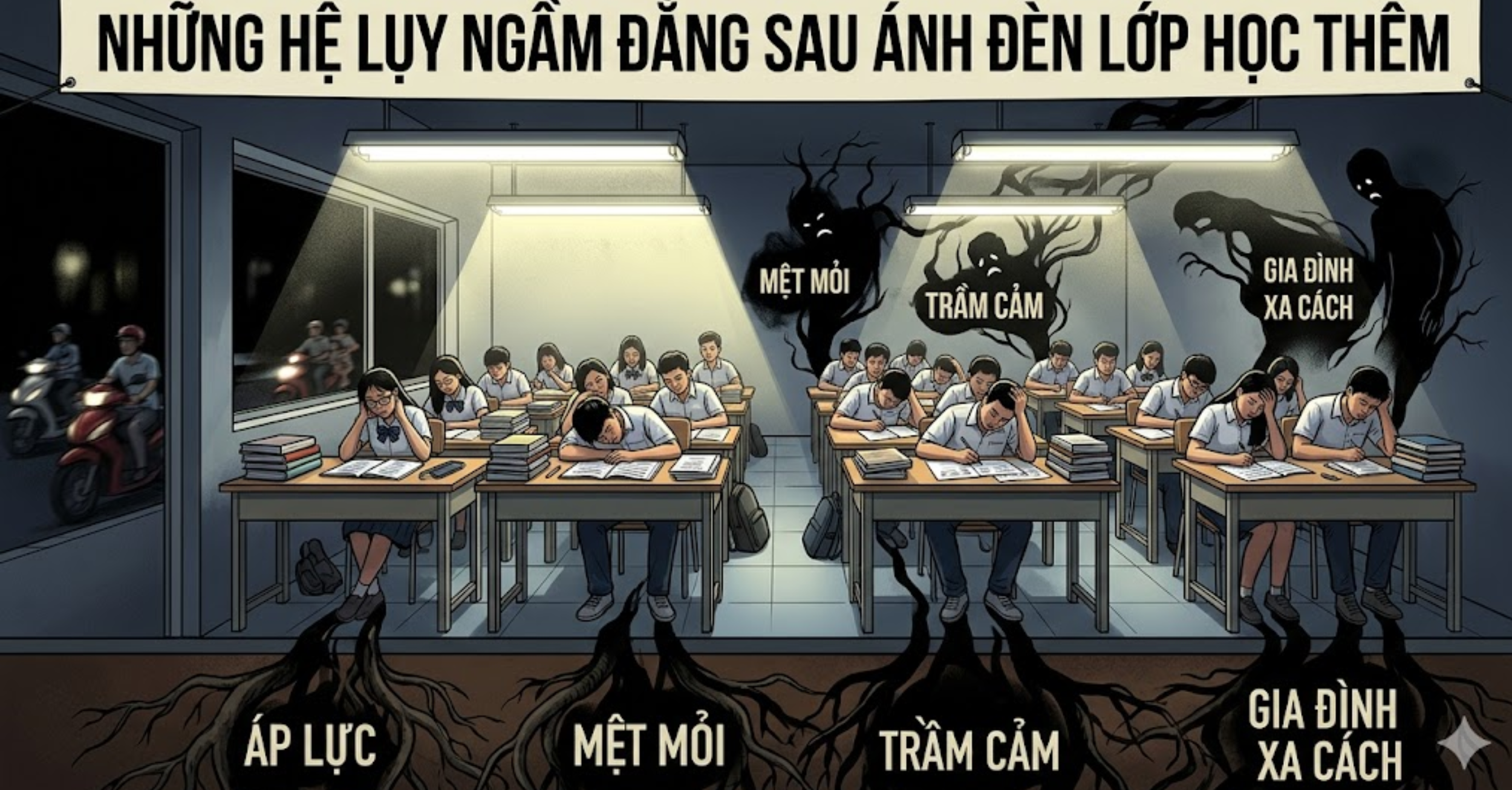 Những Hệ Lụy Ngầm Đằng Sau Ánh Đèn Lớp Học Thêm
