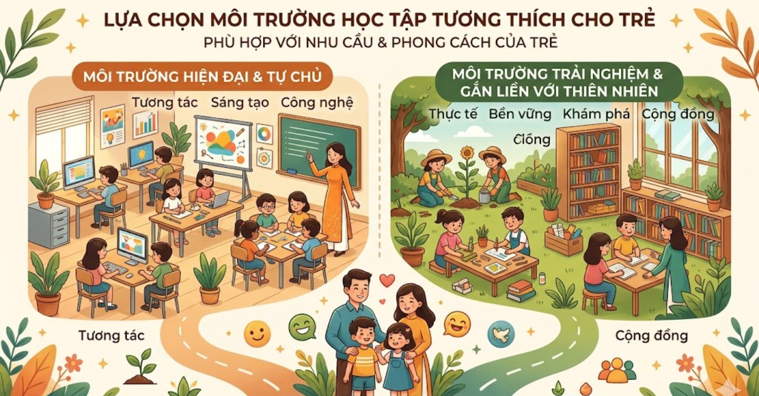 Lựa chọn môi trường học tập tương thích