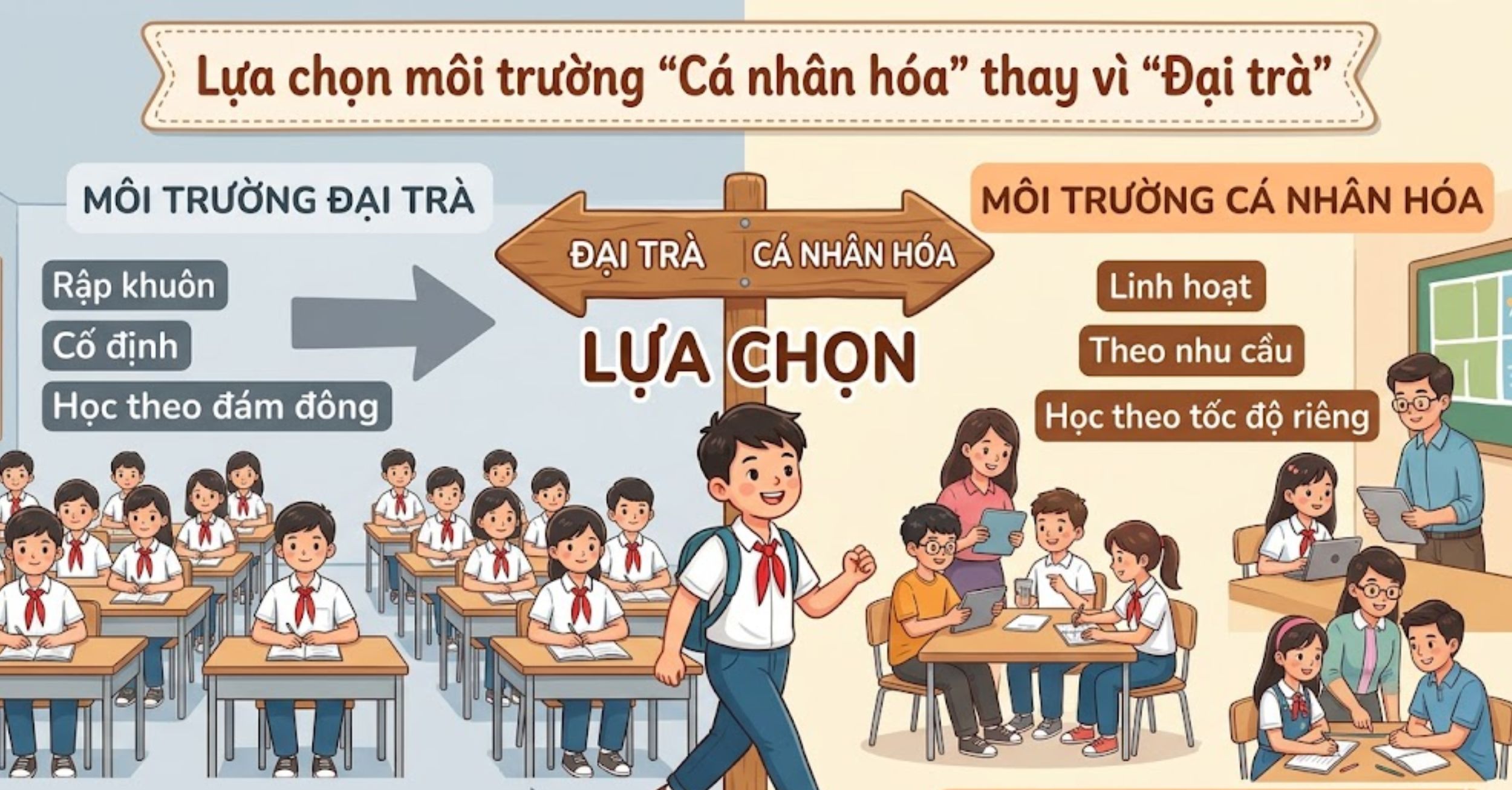 Lựa chọn môi trường "Cá nhân hóa" thay vì "Đại trà"