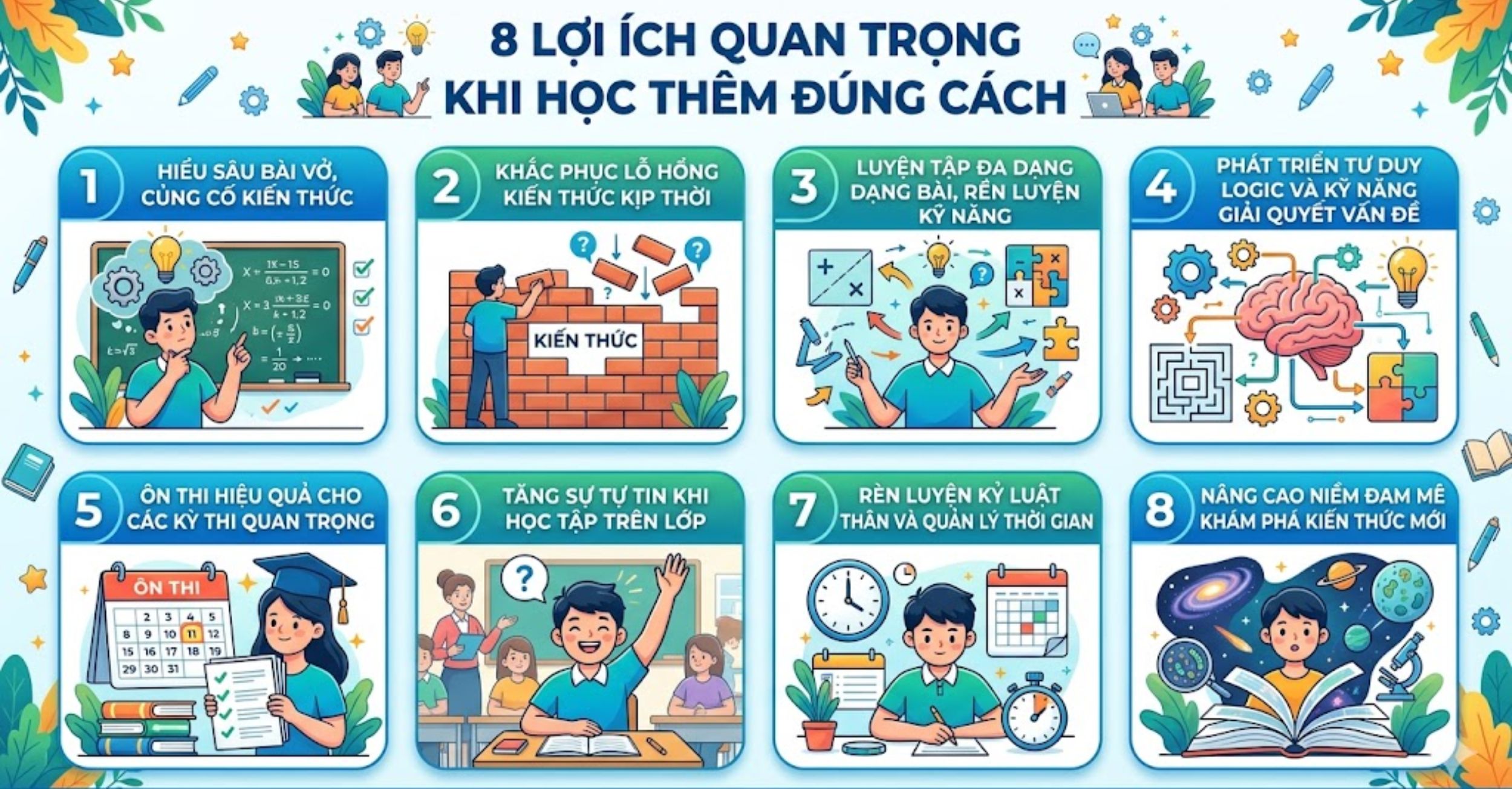 8 lợi ích quan trọng khi học thêm đúng cách