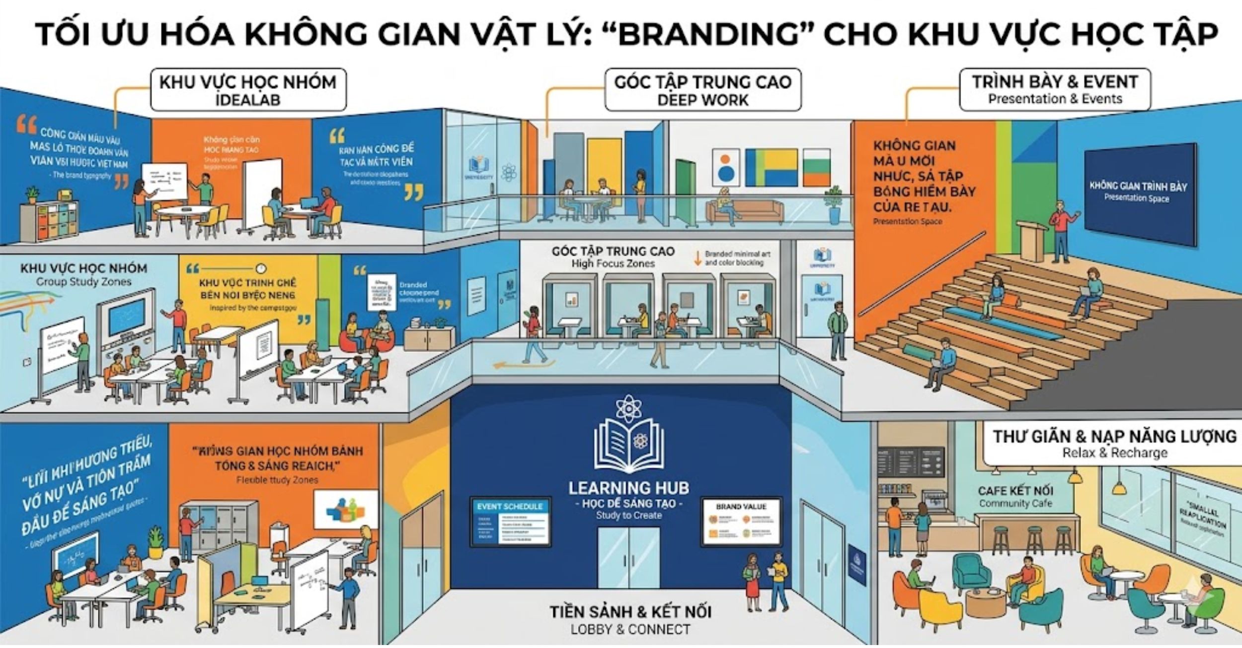 Tối ưu hóa không gian vật lý: "Branding" cho khu vực học tập