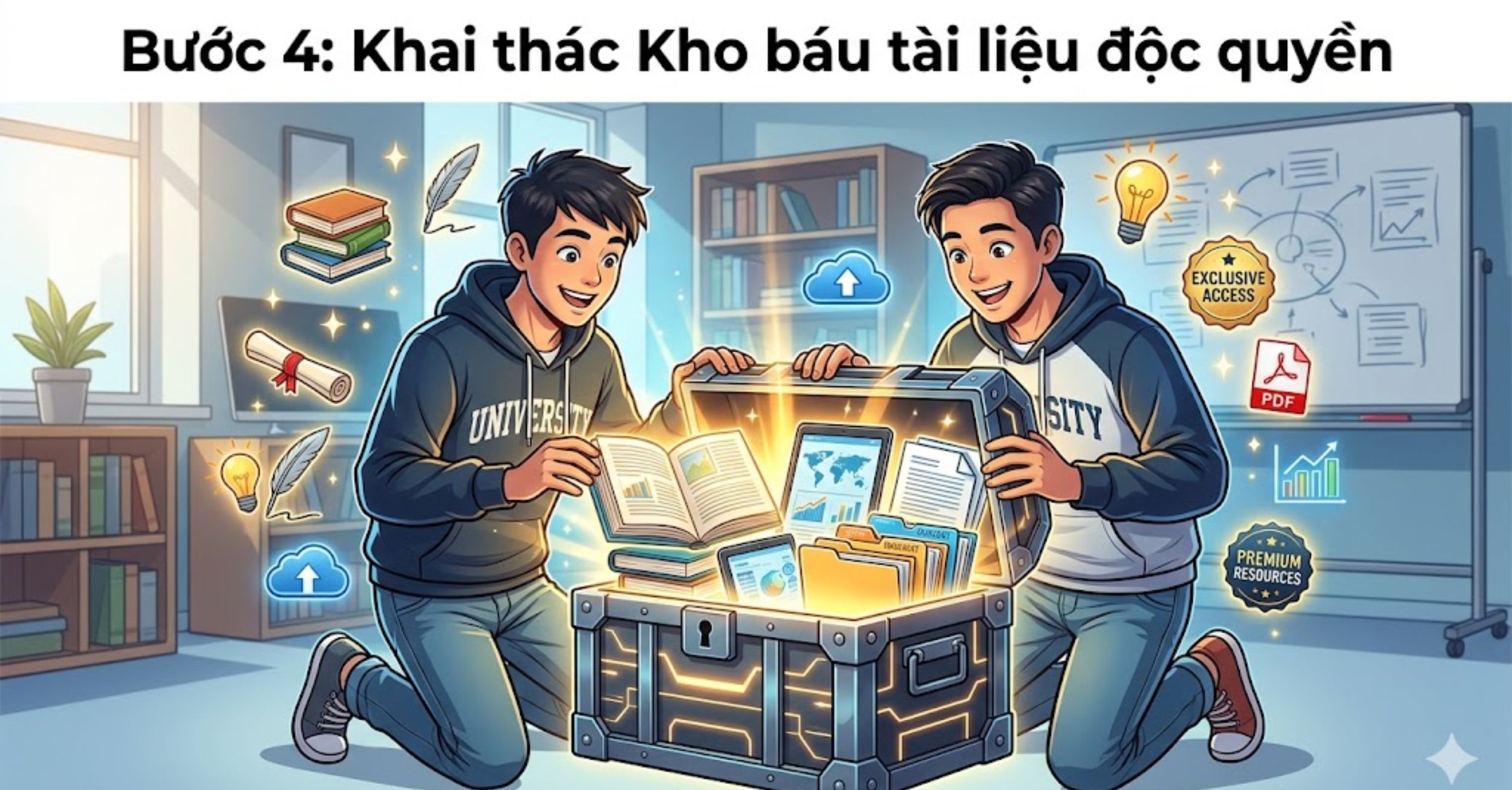 Bước 4: Khai thác "Kho báu tài liệu" độc quyền
