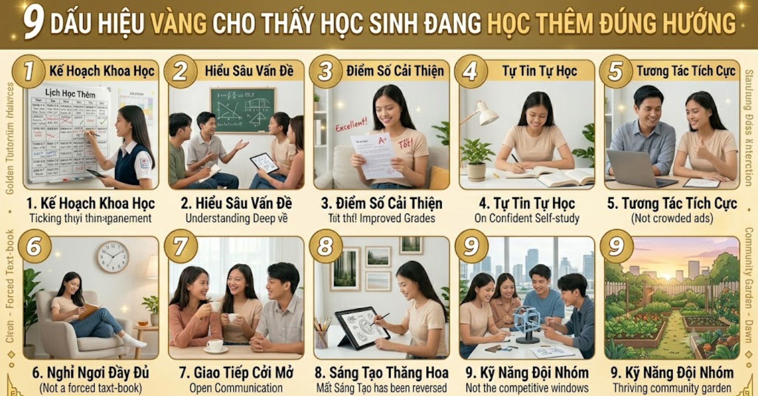 9 Dấu Hiệu Vàng Cho Thấy Học Sinh Đang Học Thêm Đúng Hướng