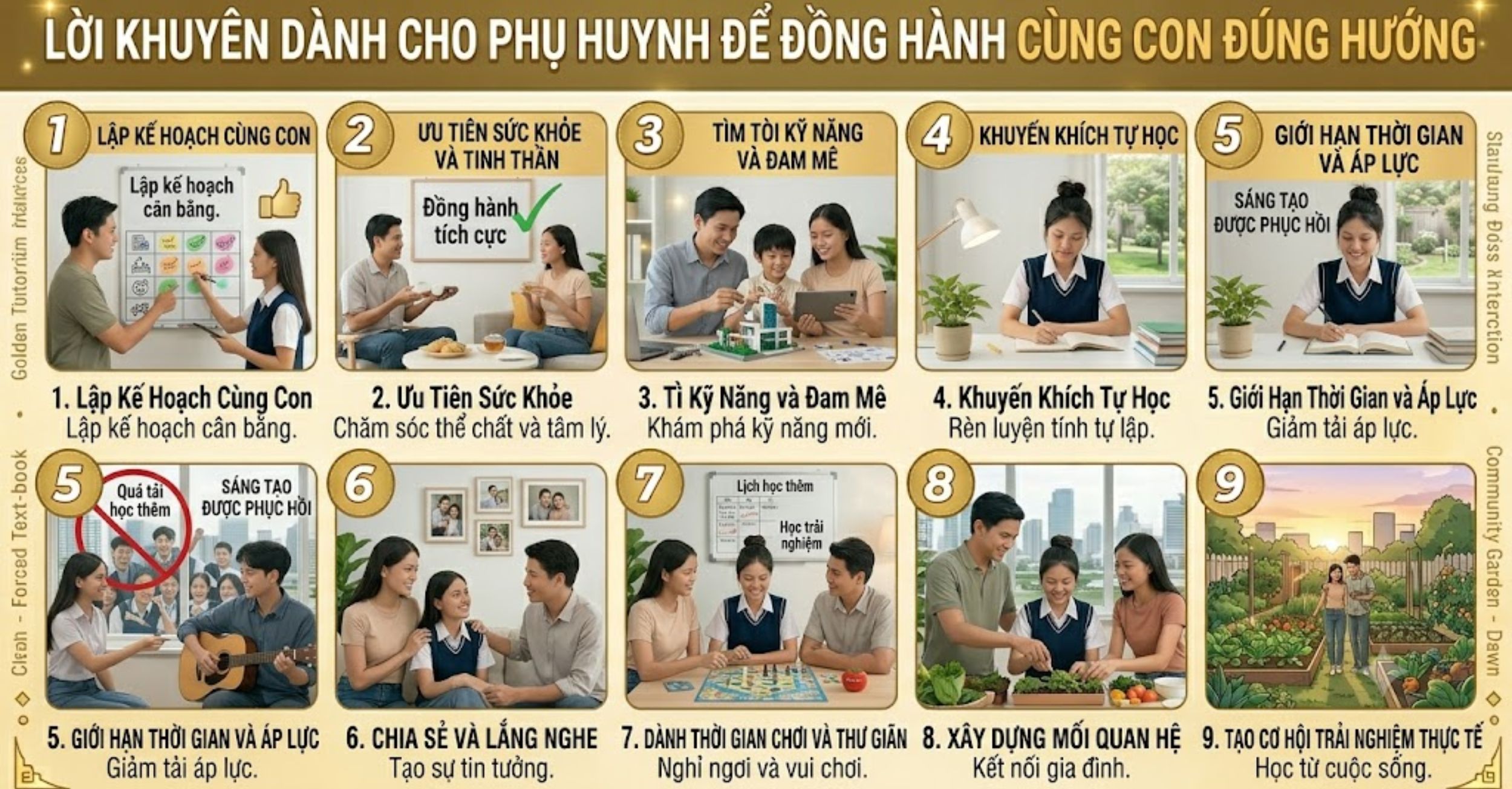 Lời Khuyên Dành Cho Phụ Huynh Để Đồng Hành Cùng Con Đúng Hướng