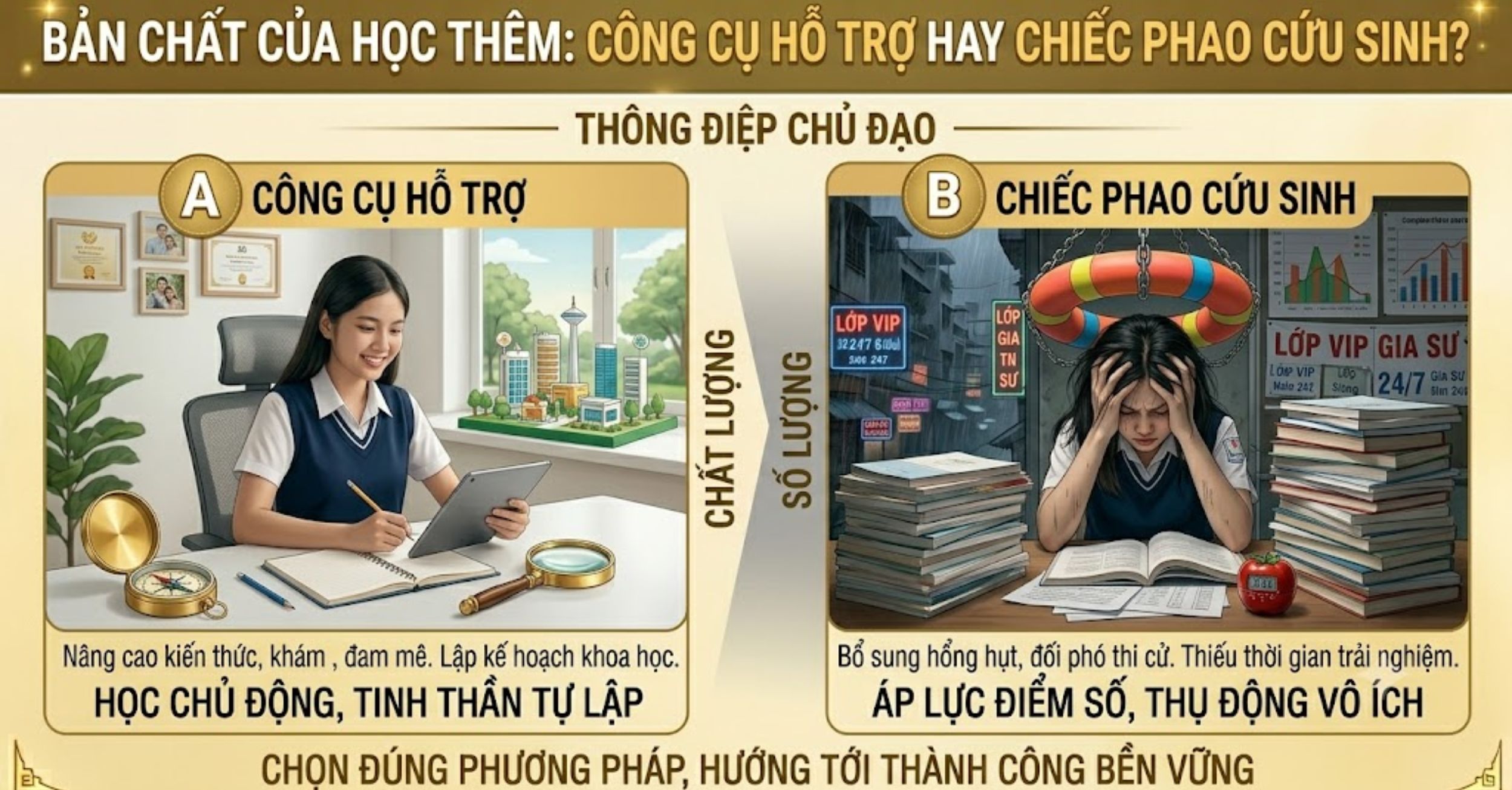 Bản Chất Của Học Thêm: Công Cụ Hỗ Trợ Hay Chiếc Phao Cứu Sinh?