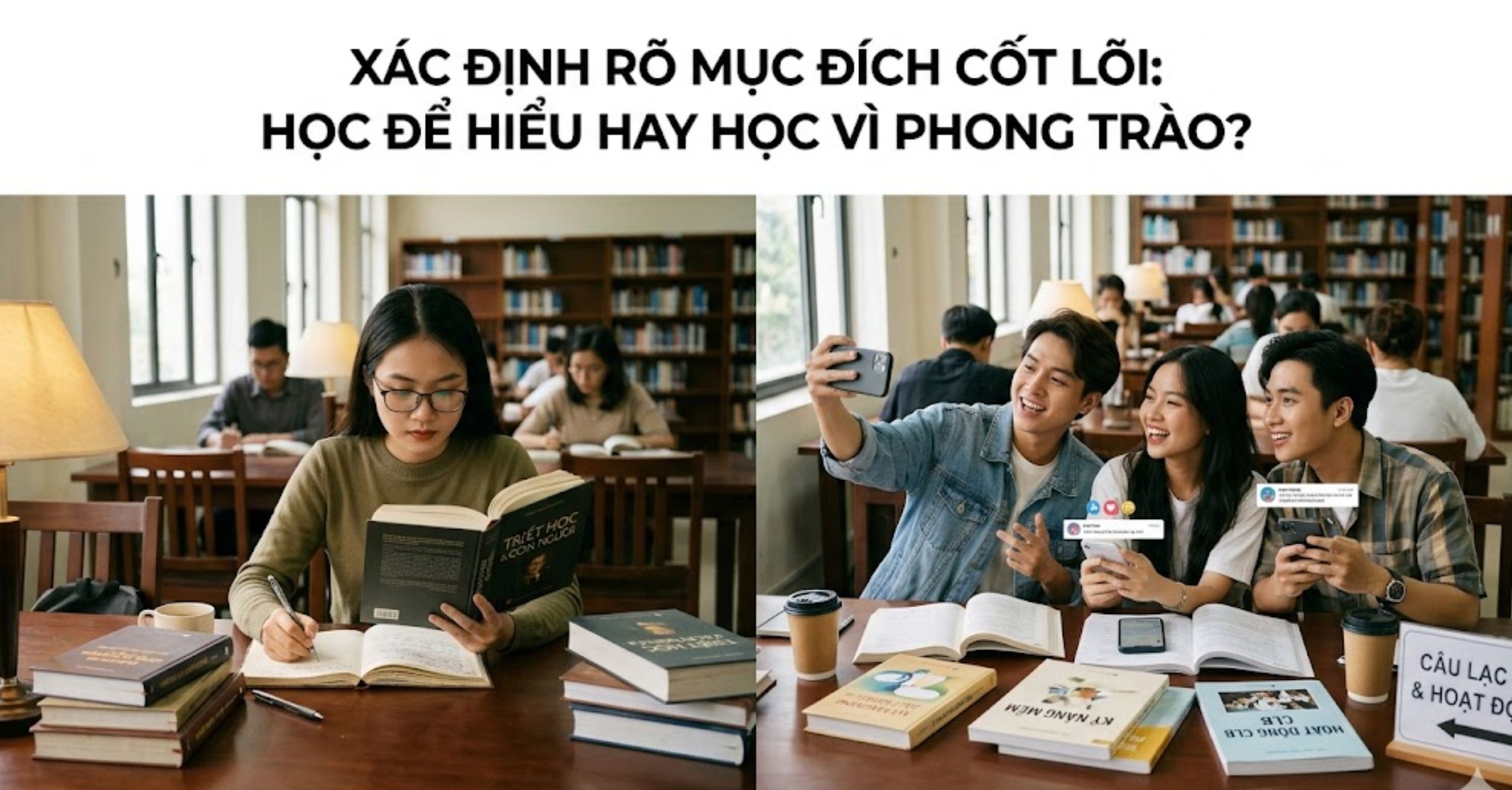 Xác định rõ mục đích cốt lõi: Học để hiểu hay học vì phong trào?