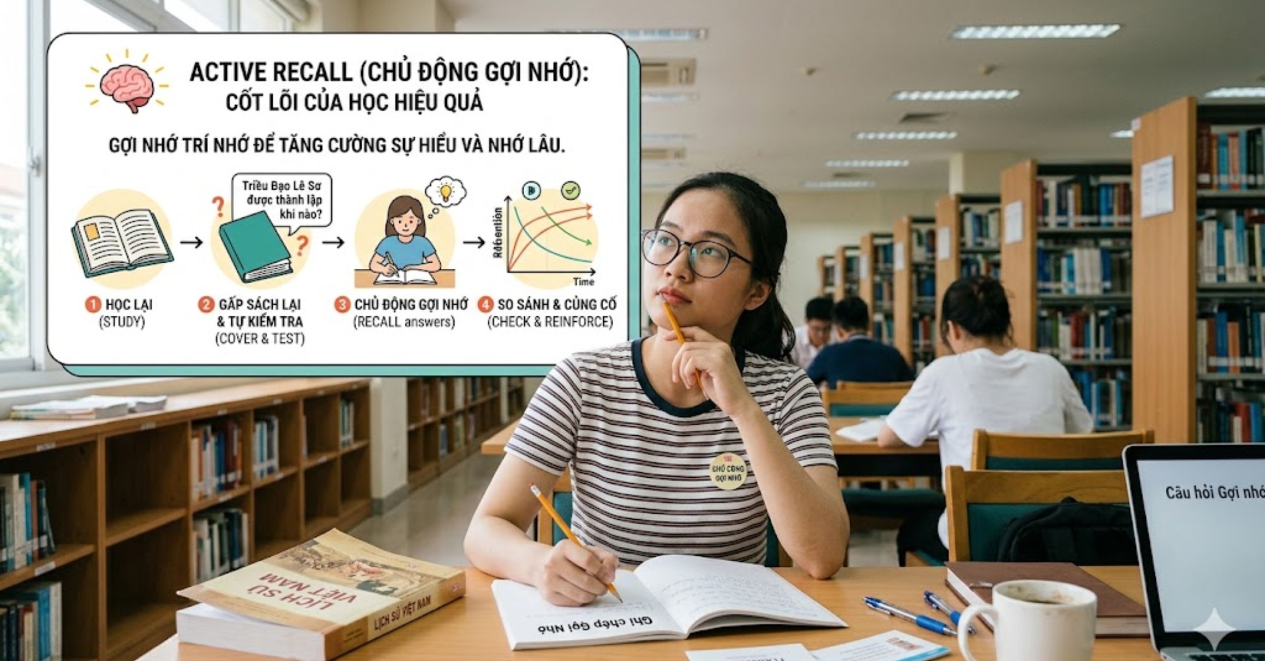 Ứng dụng phương pháp Chủ động gợi nhớ (Active Recall)