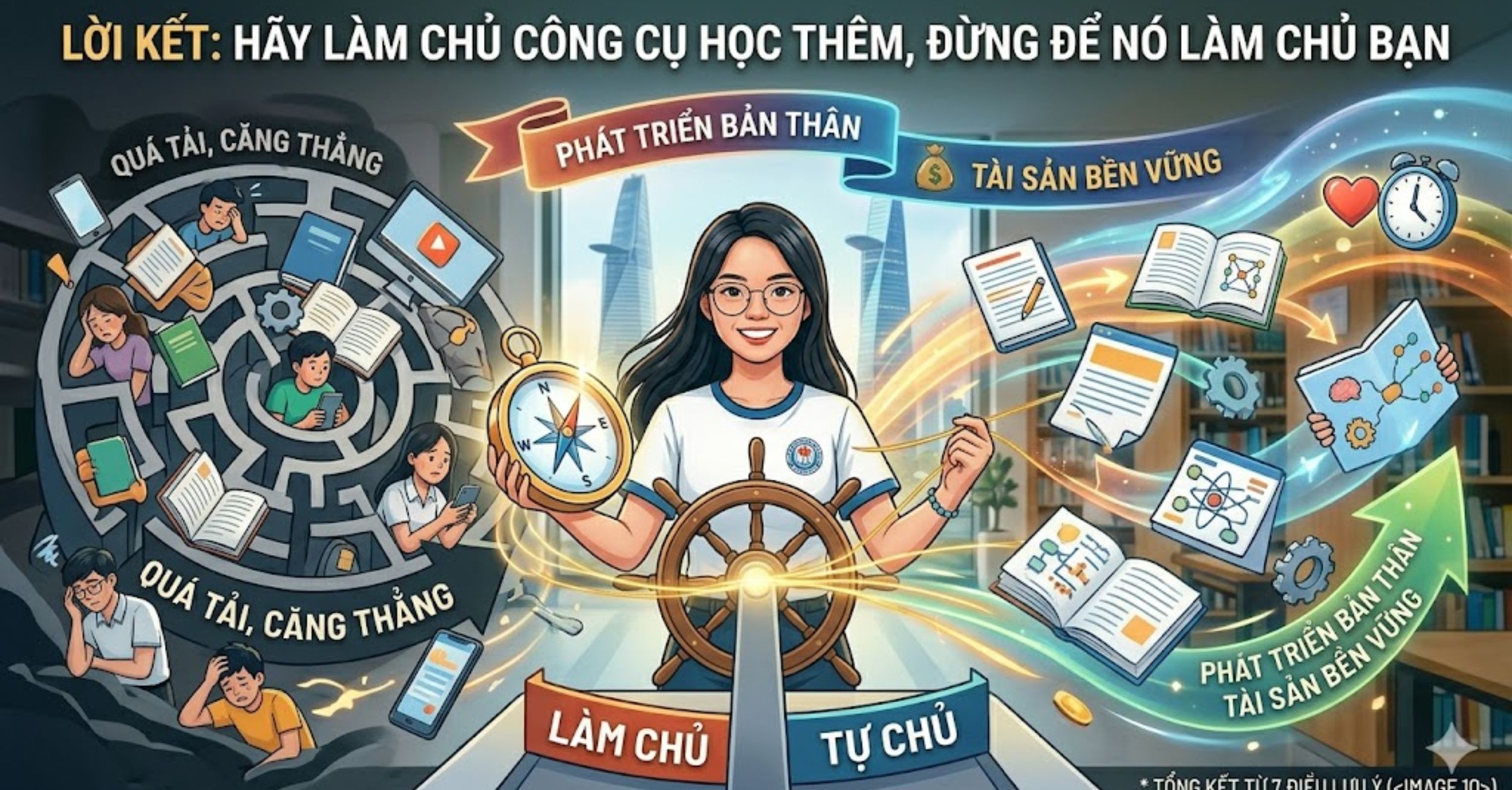 Lời kết: Hãy làm chủ công cụ học thêm, đừng để nó làm chủ bạn