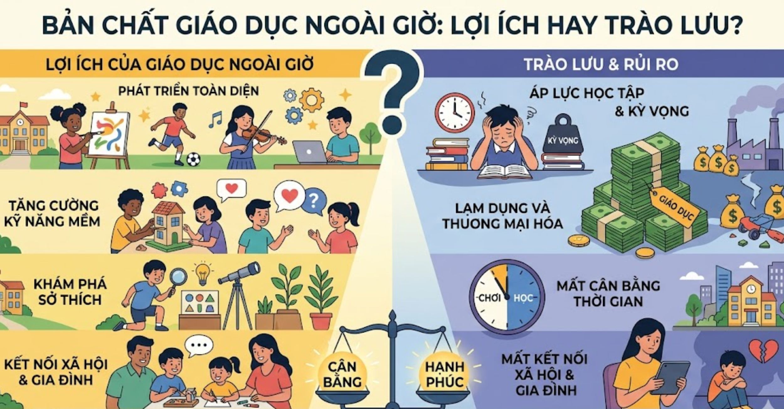 Bản Chất Giáo Dục Ngoài Giờ: Lợi Ích Hay Trào Lưu?