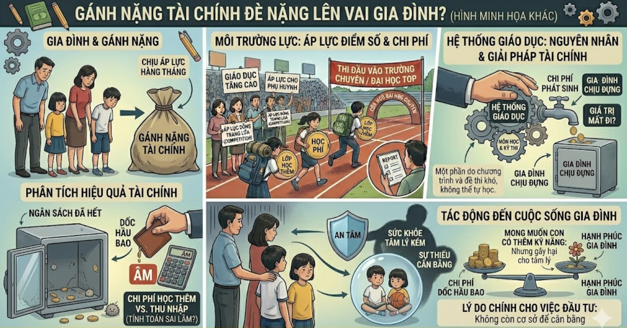 Hay Gánh Nặng Tài Chính Đè Nặng Lên Vai Gia Đình?