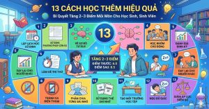 13 Cách Học Thêm Hiệu Quả: Bí Quyết Tăng 2–3 Điểm Mỗi Môn Cho Học Sinh, Sinh Viên