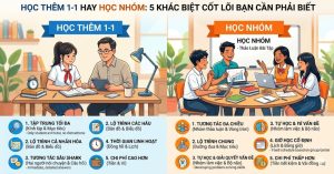 Học Thêm 1-1 Hay Học Nhóm: 5 Khác Biệt Cốt Lõi Bạn Cần Phải Biết