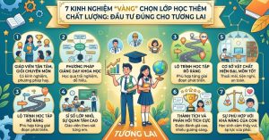 7 Kinh Nghiệm "Vàng" Chọn Lớp Học Thêm Chất Lượng: Đầu Tư Đúng Cho Tương Lai