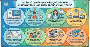 8 Yếu Tố Quyết Định Hiệu Quả Của Một Chương Trình Học Thêm Trong Kỷ Nguyên Số