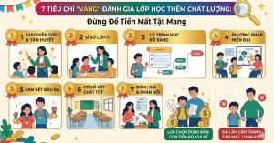 7 tiêu chí đánh giá lớp học thêm chất lượng mà bạn không nên bỏ qua