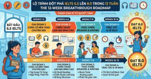 Từ 6.5 Lên 8.0 Chỉ Sau 12 Tuần Học Thêm: Lộ Trình Đột Phá Điểm Số Dành Cho Sĩ Tử IELTS